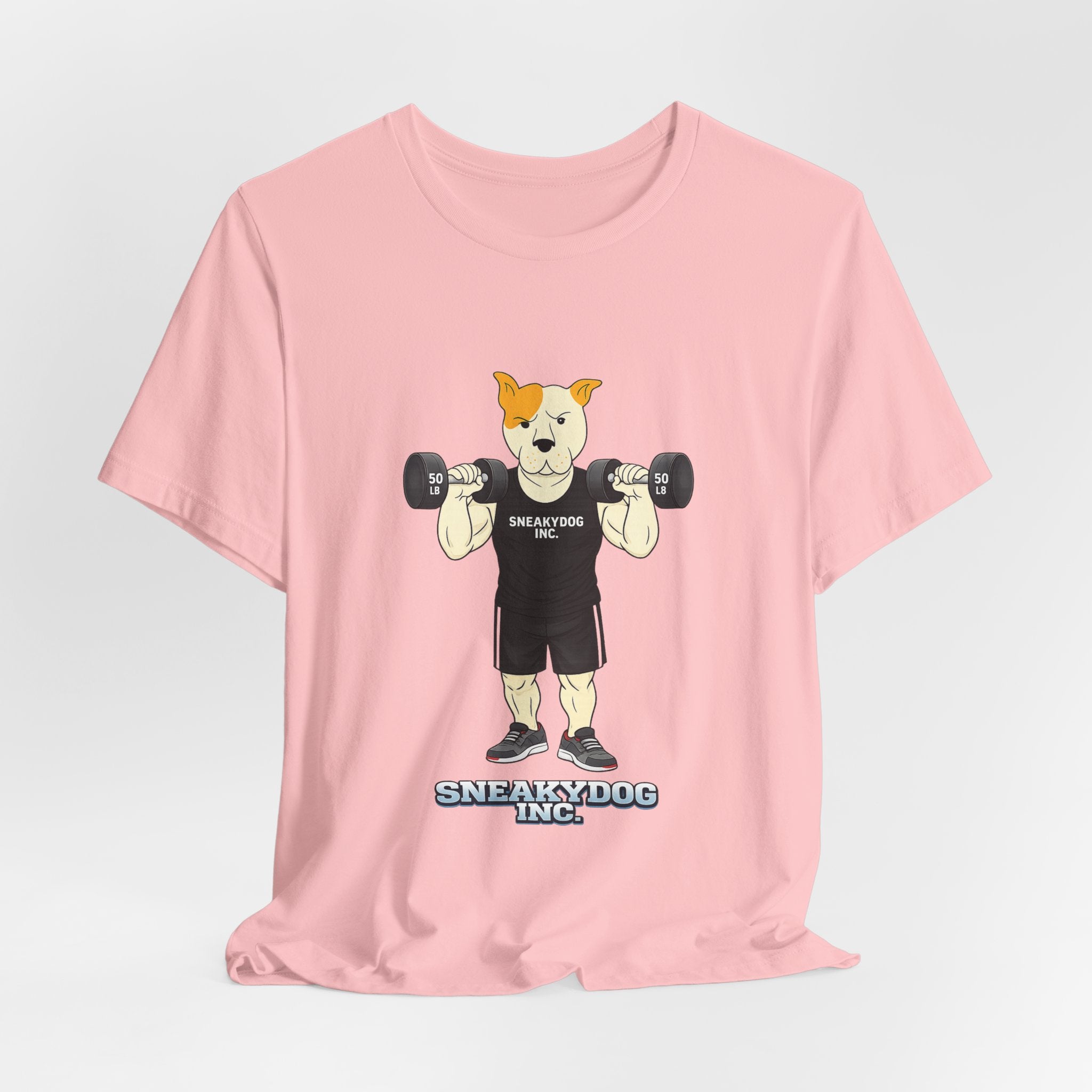 Sneakydog Inc. Workout Black Graphic — Vintage Short Sleeve T-Shirt