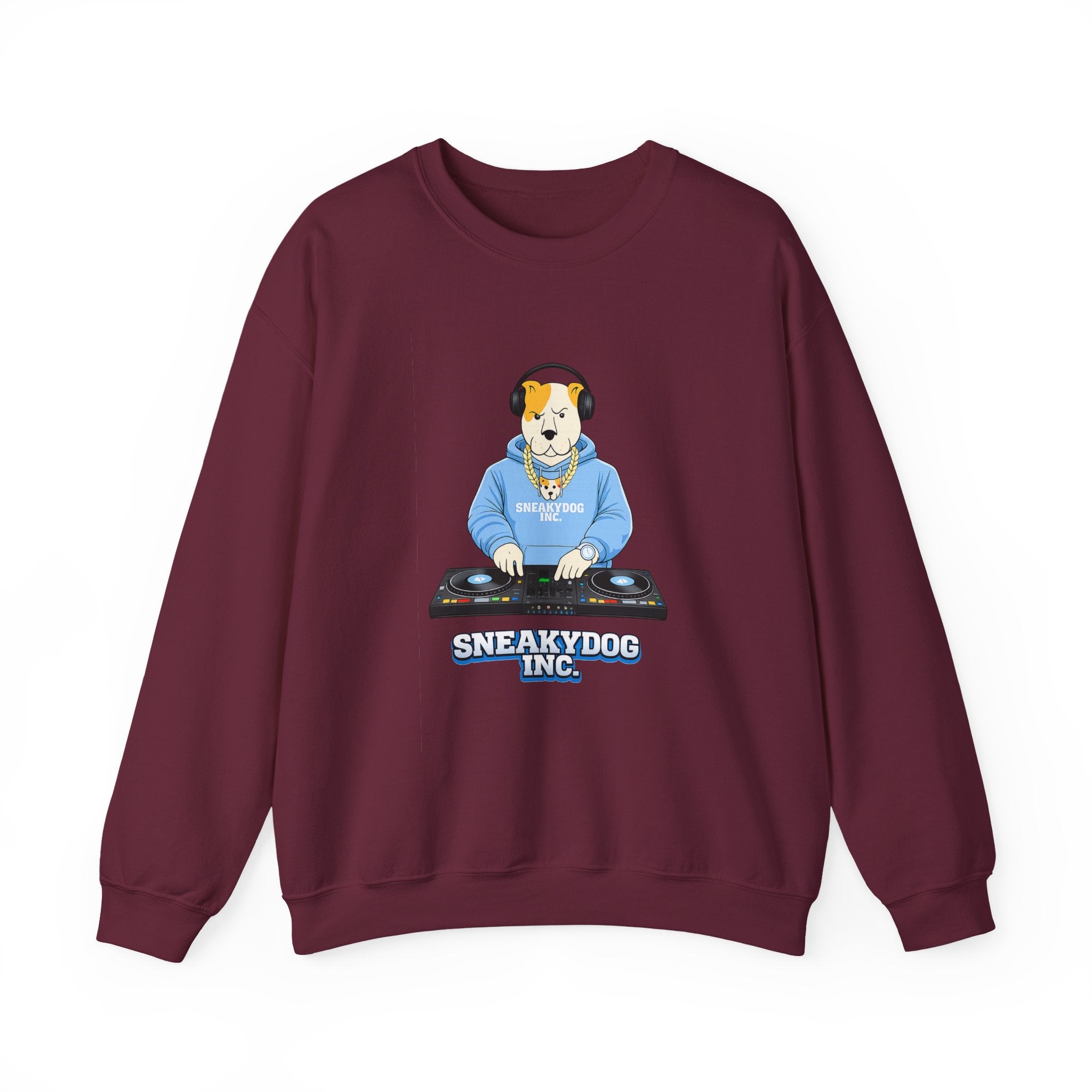 Sneakydog Inc. DJ Graphic Crewneck Sweatshirt – Vintage Graphic