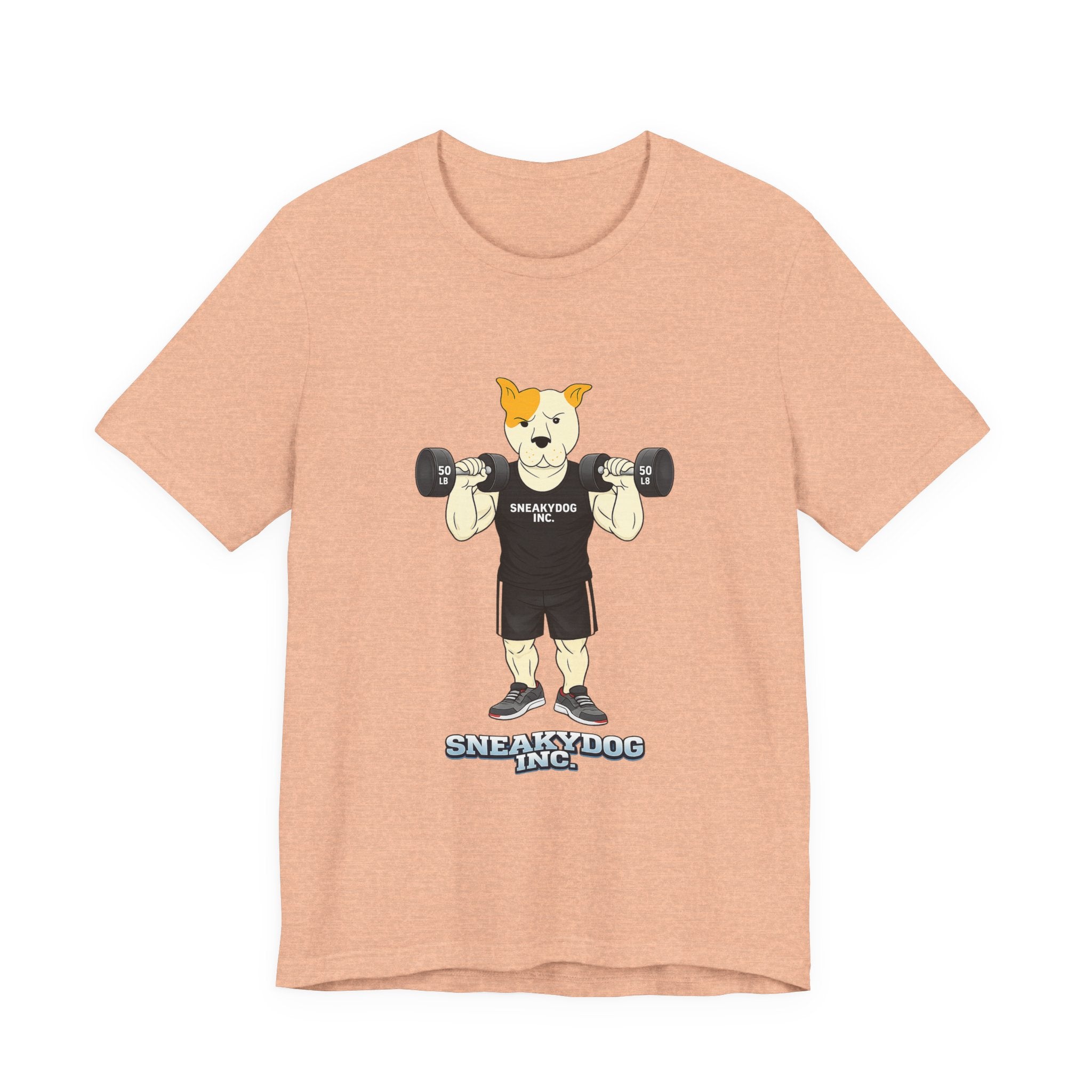 Sneakydog Inc. Workout Black Graphic — Vintage Short Sleeve T-Shirt