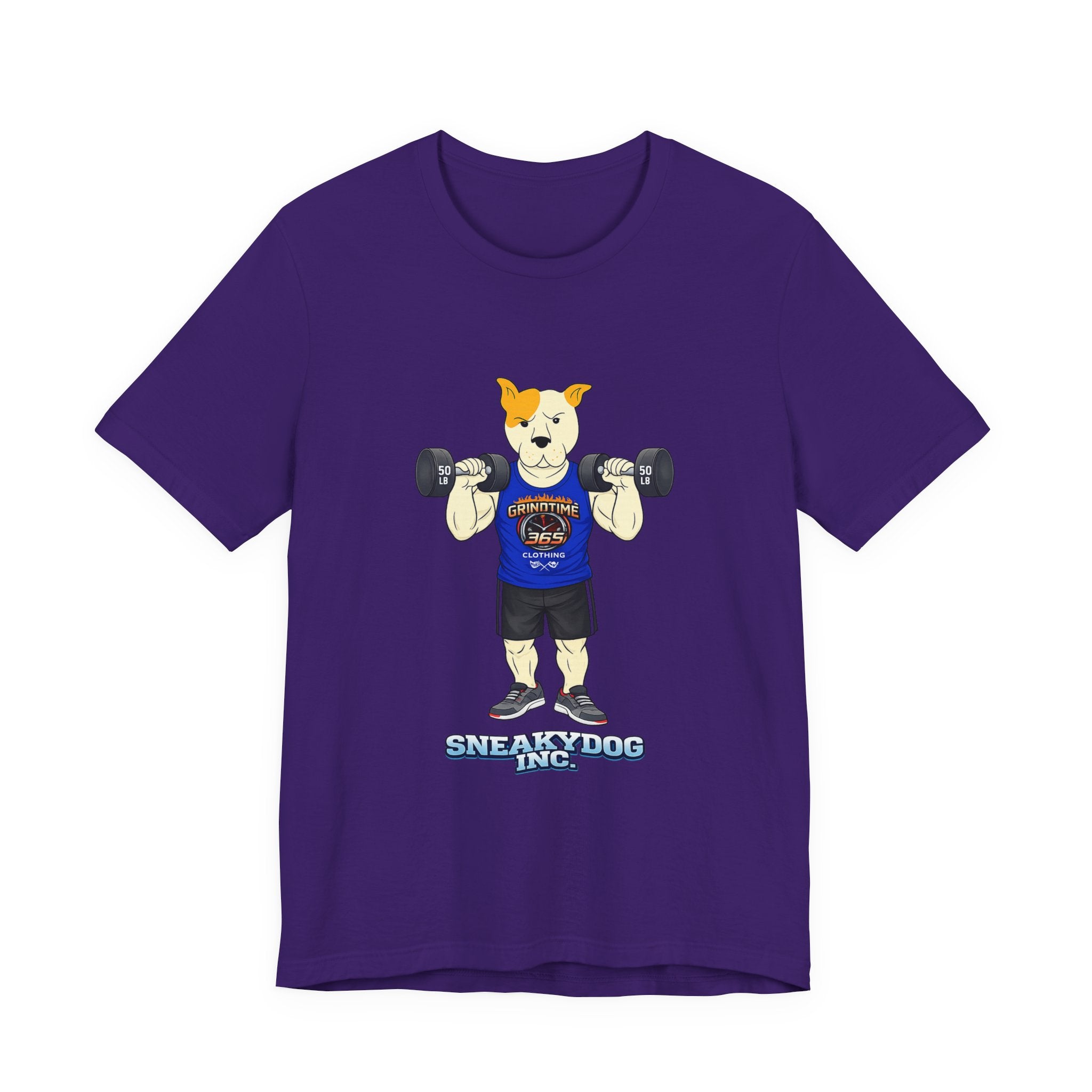Sneakydog Inc. Workout Blue GT365 Graphic — Vintage Short Sleeve T-Shirt