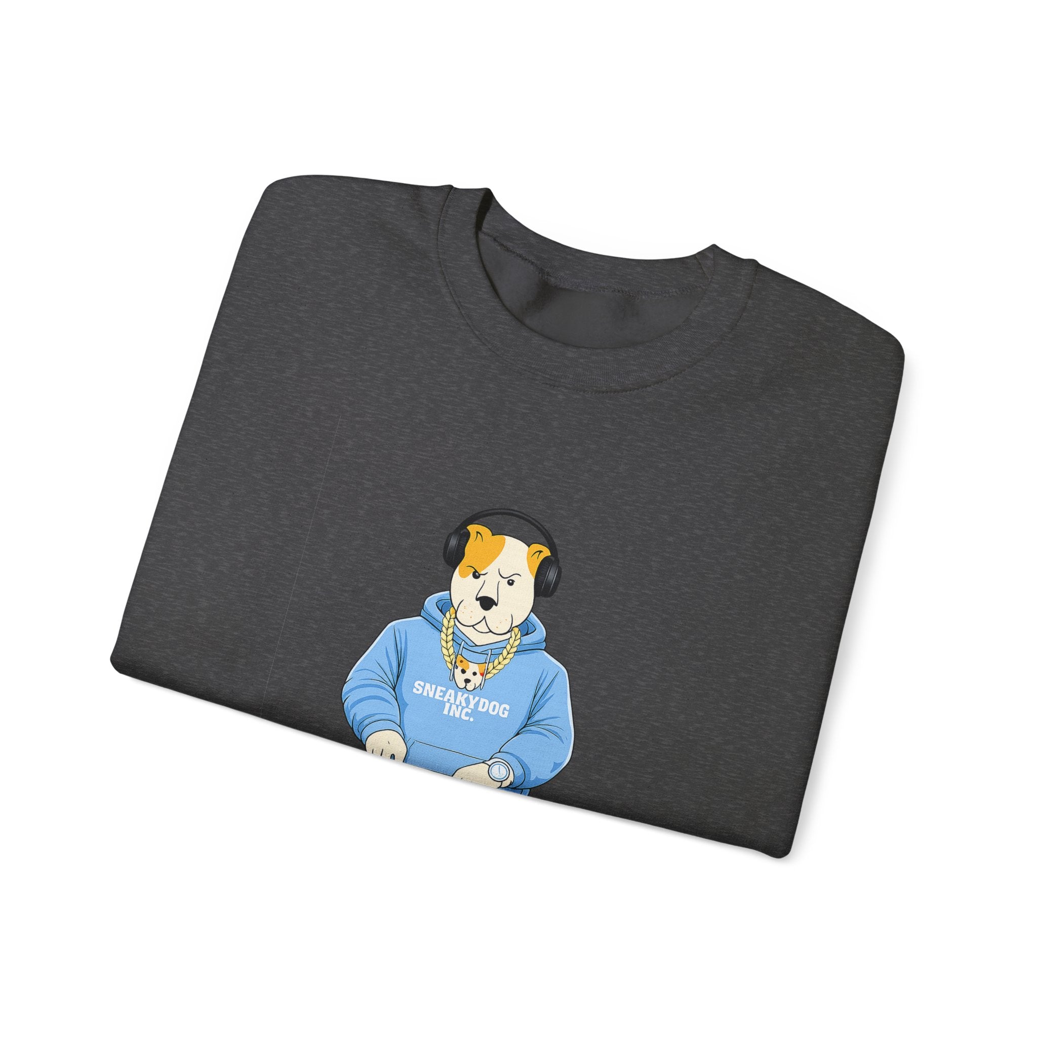 Sneakydog Inc. DJ Graphic Crewneck Sweatshirt – Vintage Graphic
