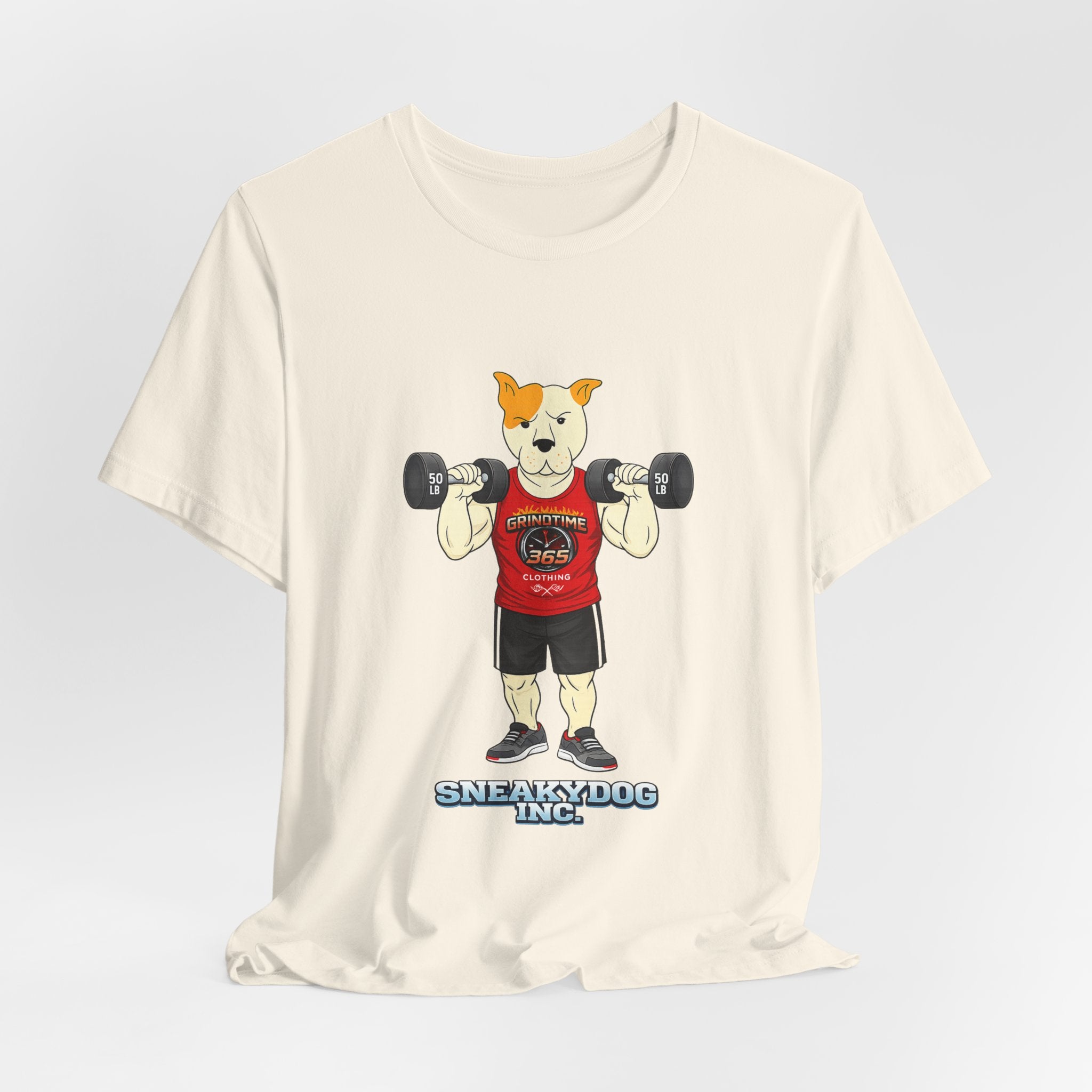 Sneakydog Inc. Workout Red GT365 Graphic — Vintage Short Sleeve T-Shirt