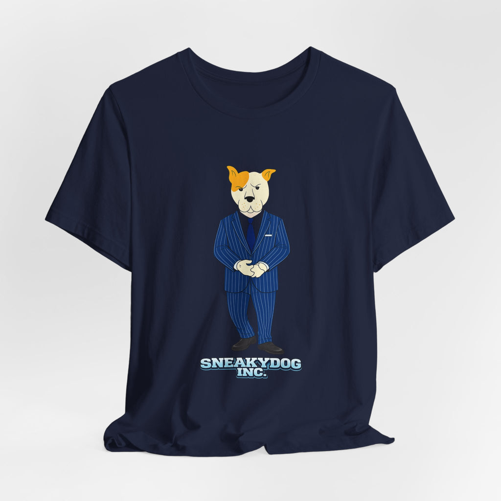 Sneakydog Inc. CEO Suit Graphic — Vintage Short Sleeve T-Shirt