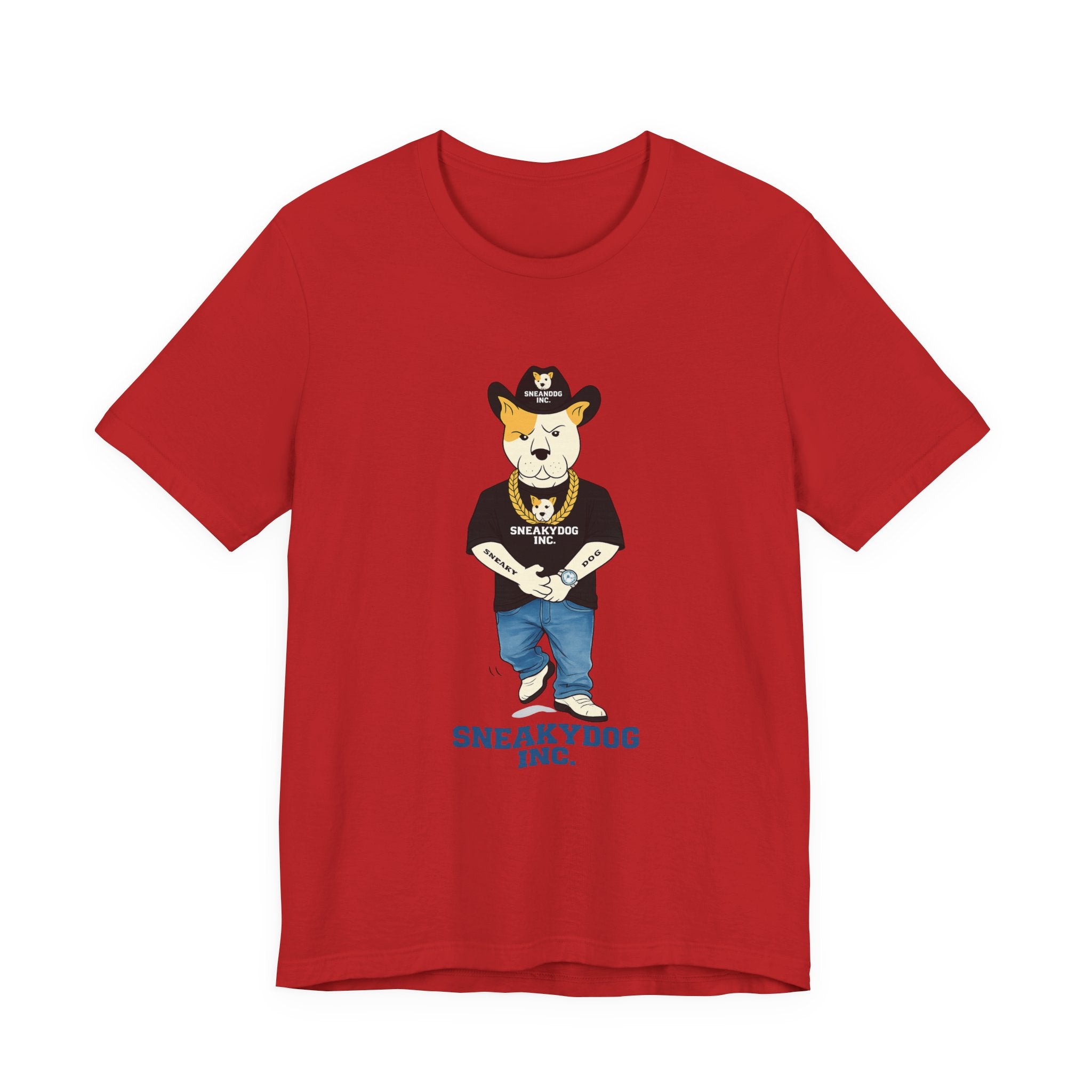 Sneakydog Inc. Cowboy Black Graphic — Vintage Short Sleeve T-Shirt