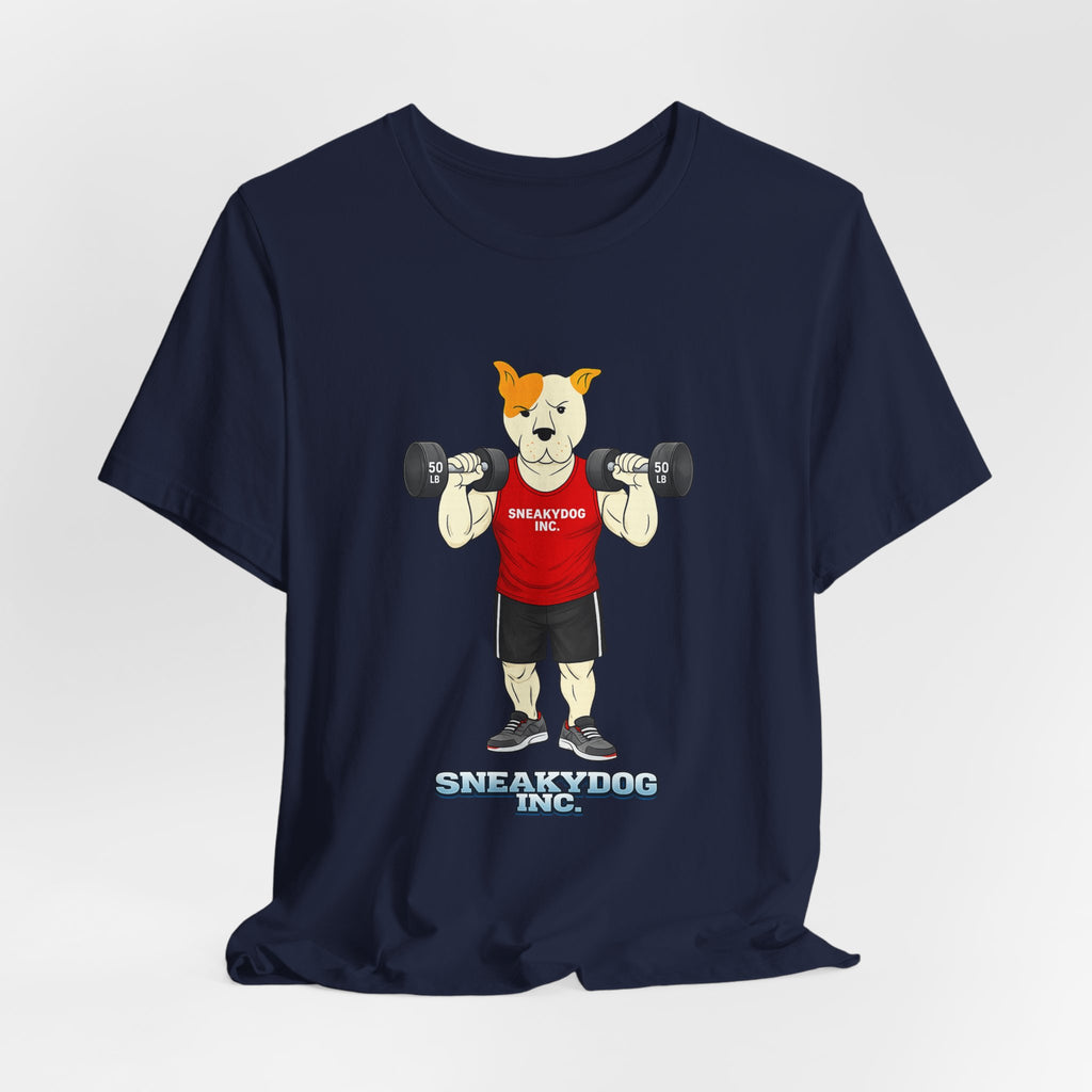 Sneakydog Inc. Workout Red Graphic — Vintage Short Sleeve T-Shirt