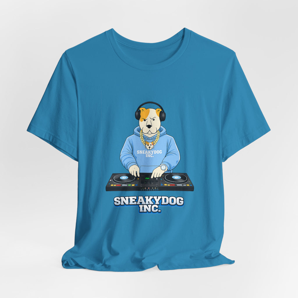 Sneakydog Inc. DJ Graphic — Vintage Short Sleeve T-Shirt