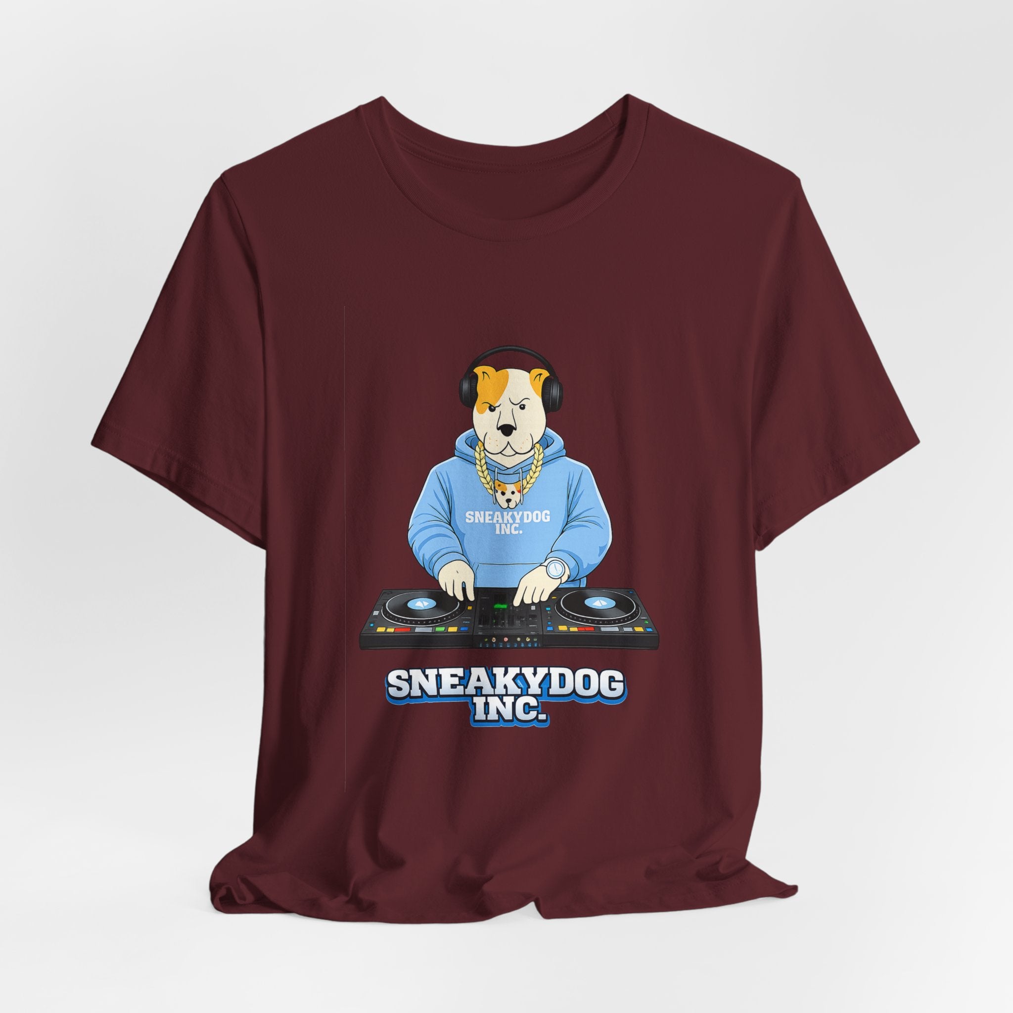 Sneakydog Inc. DJ Graphic — Vintage Short Sleeve T-Shirt