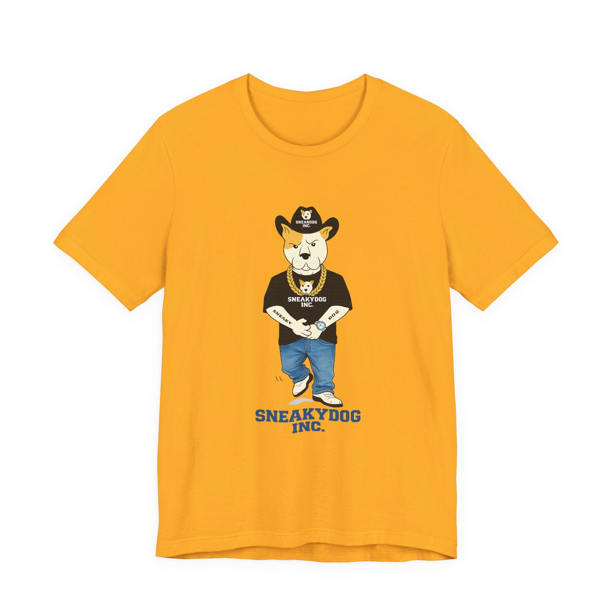 Sneakydog Inc. Cowboy Black Graphic — Vintage Short Sleeve T-Shirt