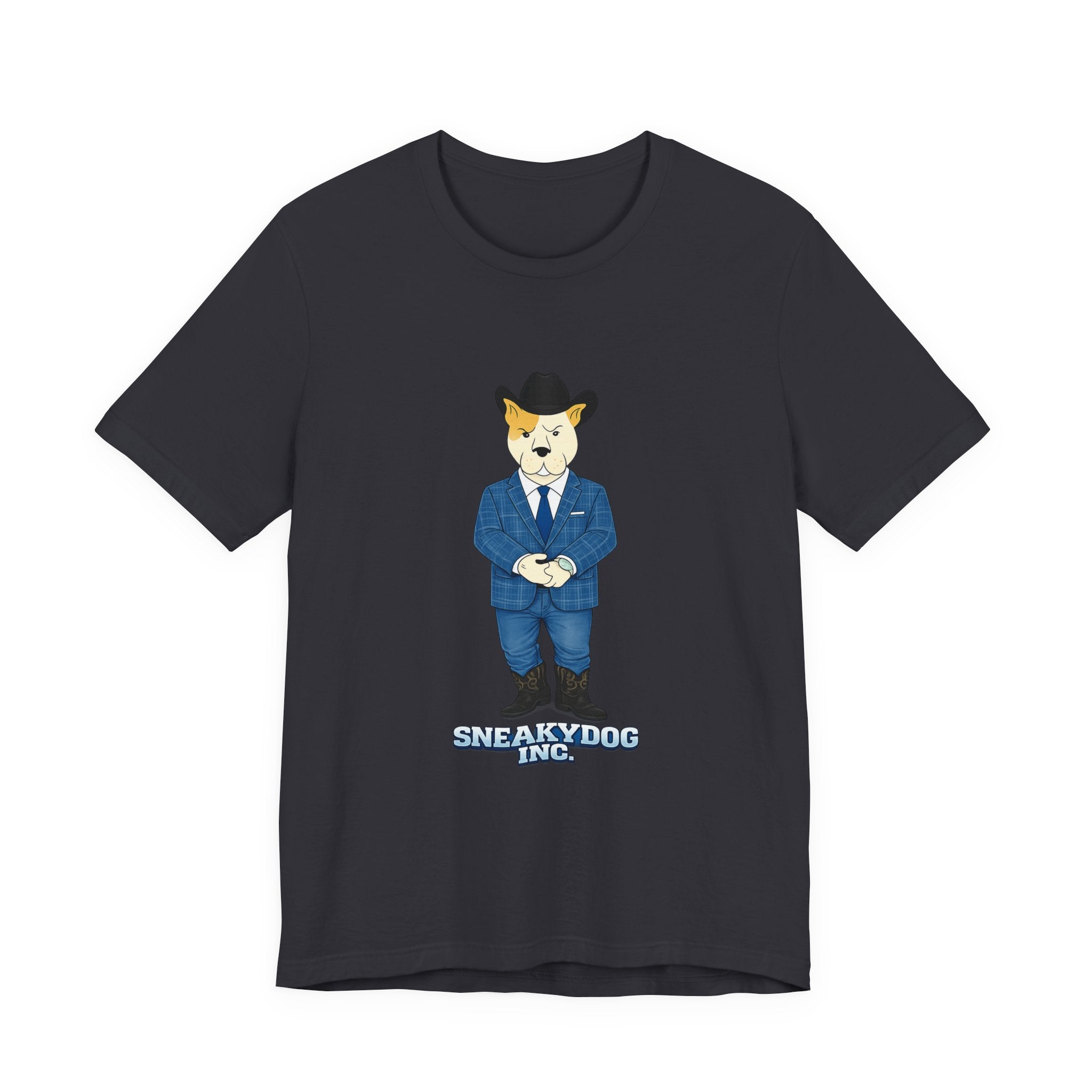 Sneakydog Inc. Cowboy Suit Graphic — Vintage Short Sleeve T-Shirt