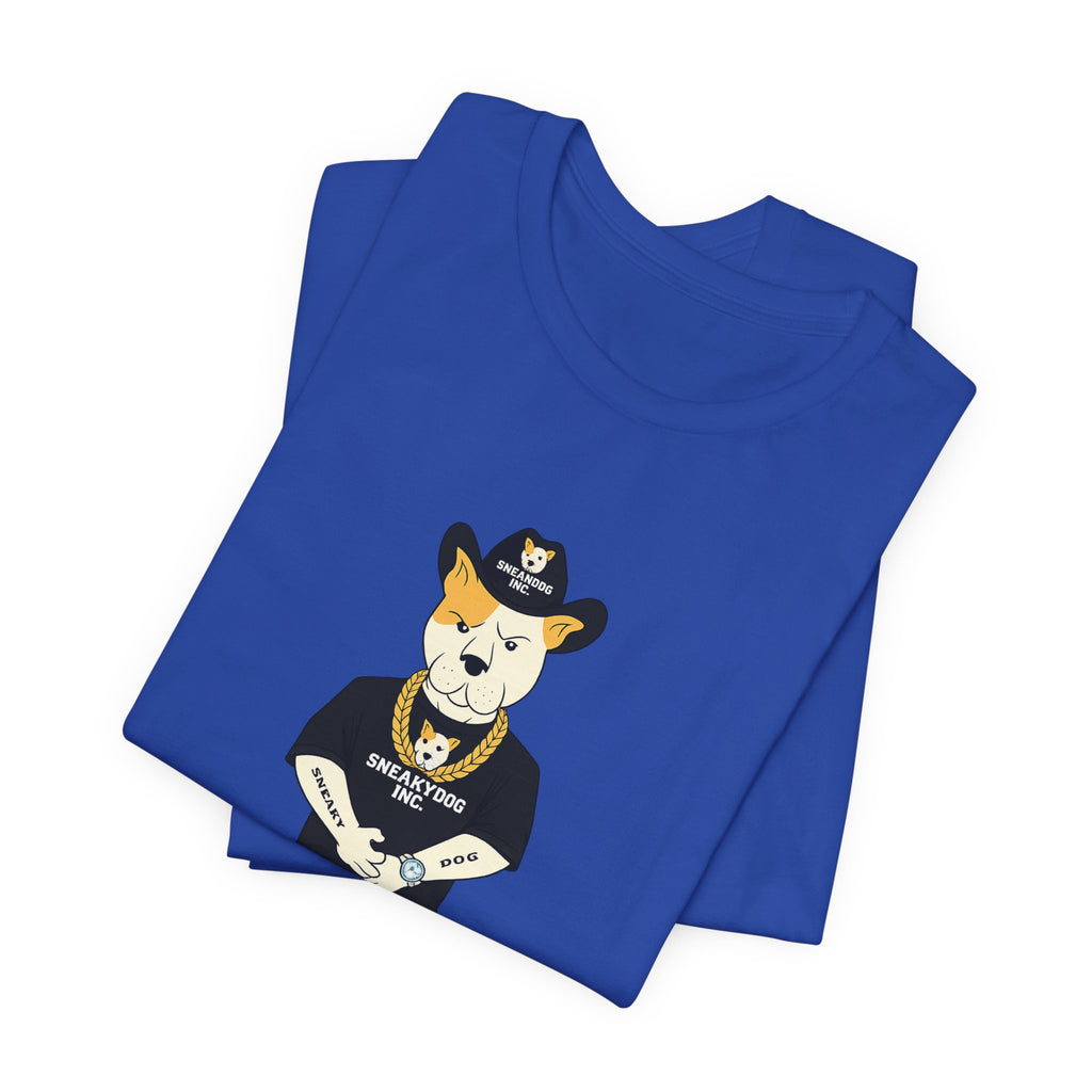 Sneakydog Inc. Cowboy Black Graphic — Vintage Short Sleeve T-Shirt
