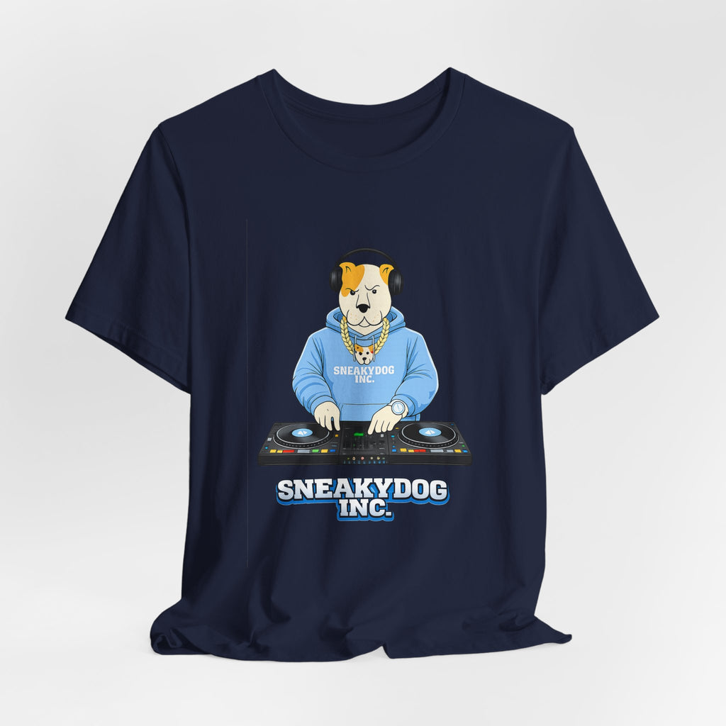 Sneakydog Inc. DJ Graphic — Vintage Short Sleeve T-Shirt