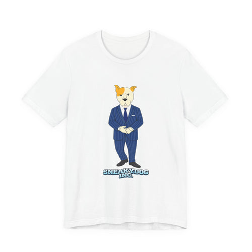 Sneakydog Inc. CEO Suit Graphic — Vintage Short Sleeve T-Shirt
