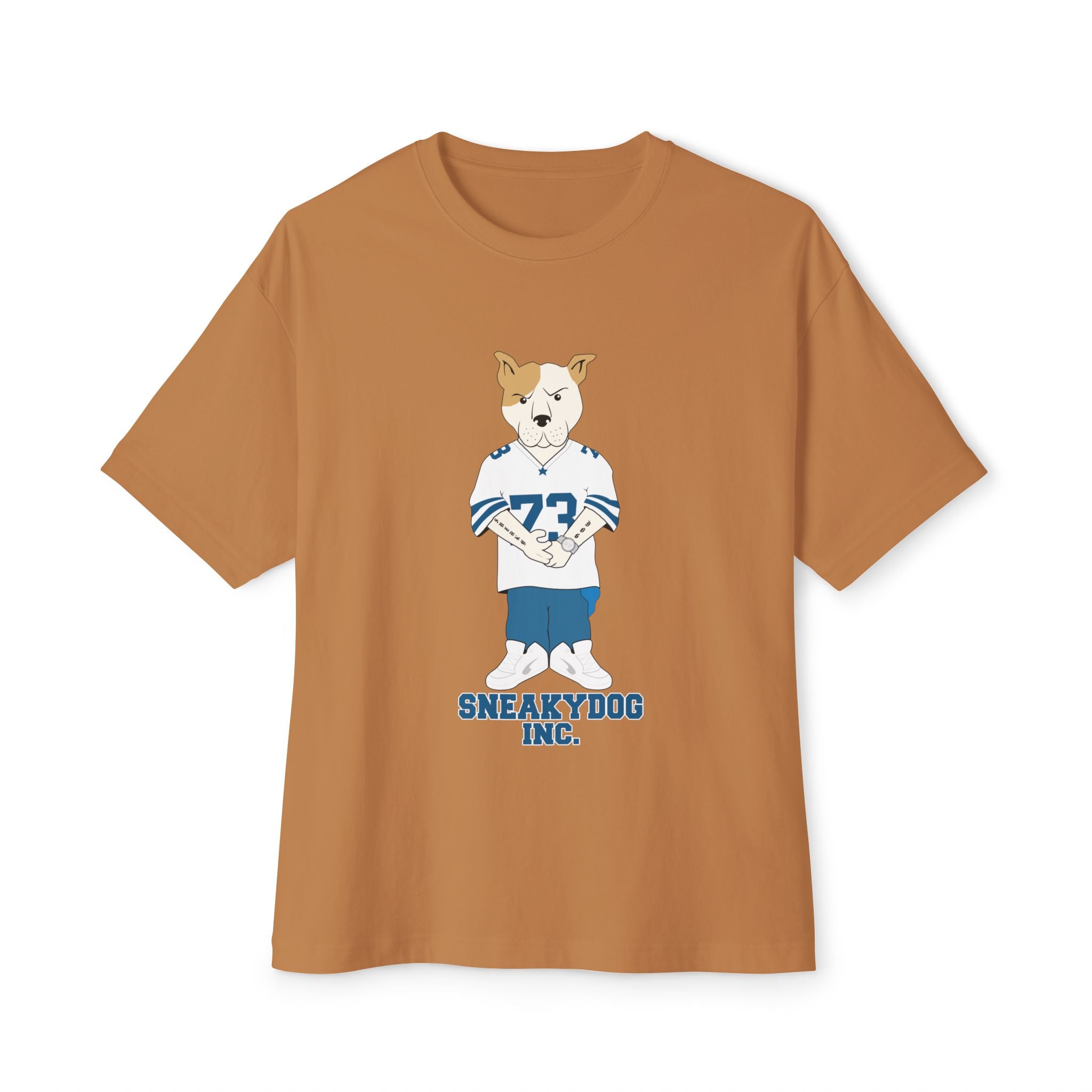 Sneakydog Inc. Football Jersey Graphic — Oversized Boxy Premium T-Shirt