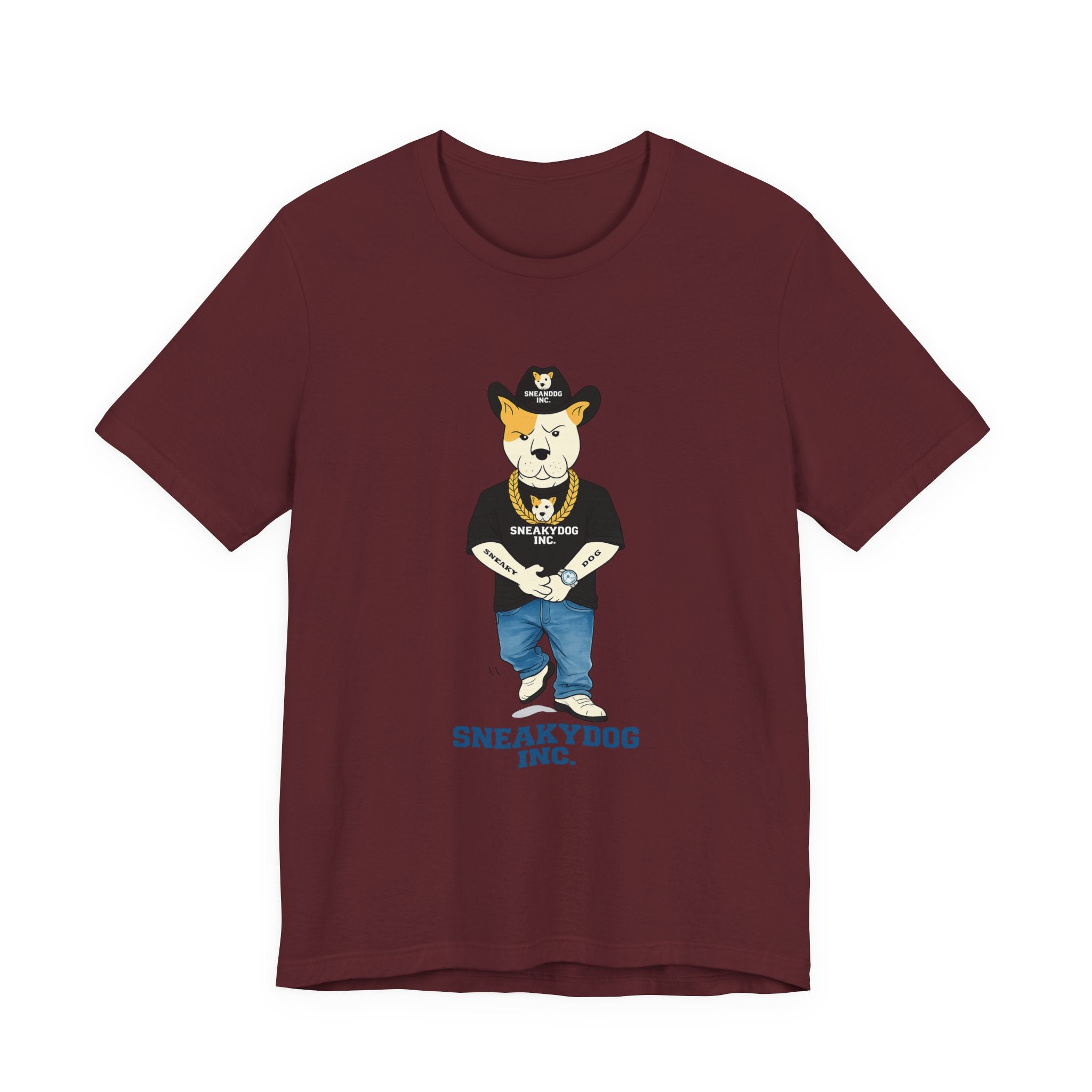 Sneakydog Inc. Cowboy Black Graphic — Vintage Short Sleeve T-Shirt