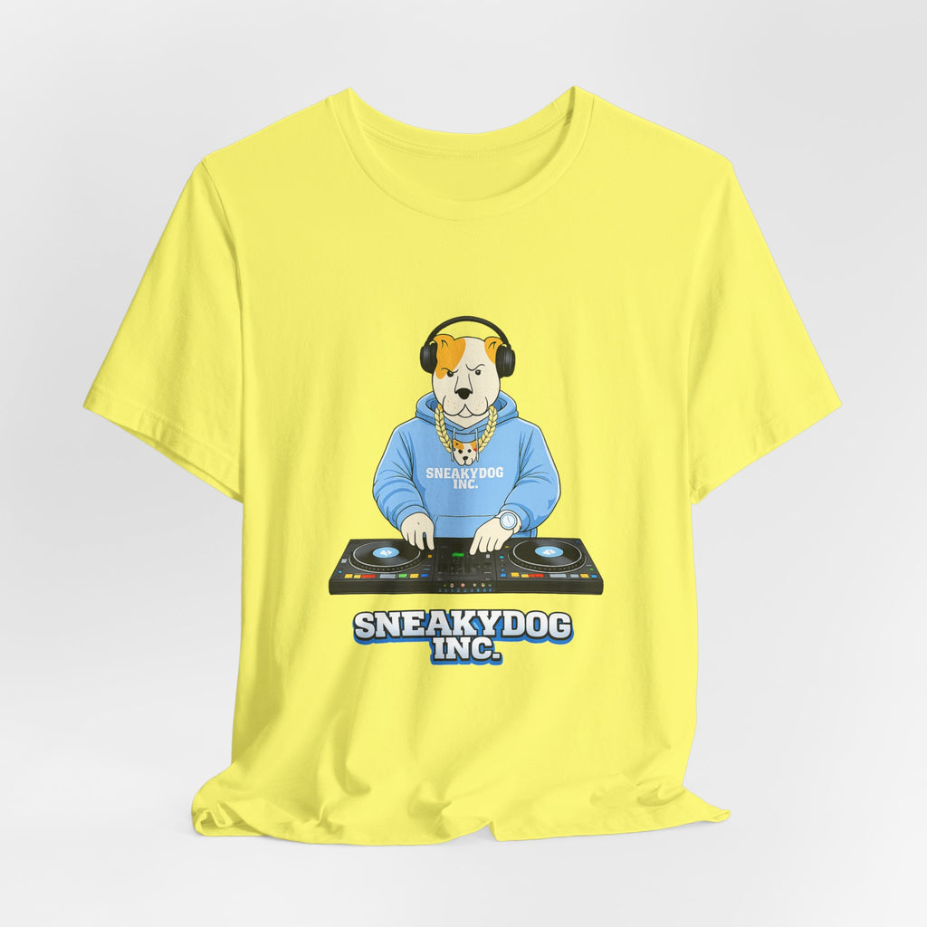Sneakydog Inc. DJ Graphic — Vintage Short Sleeve T-Shirt