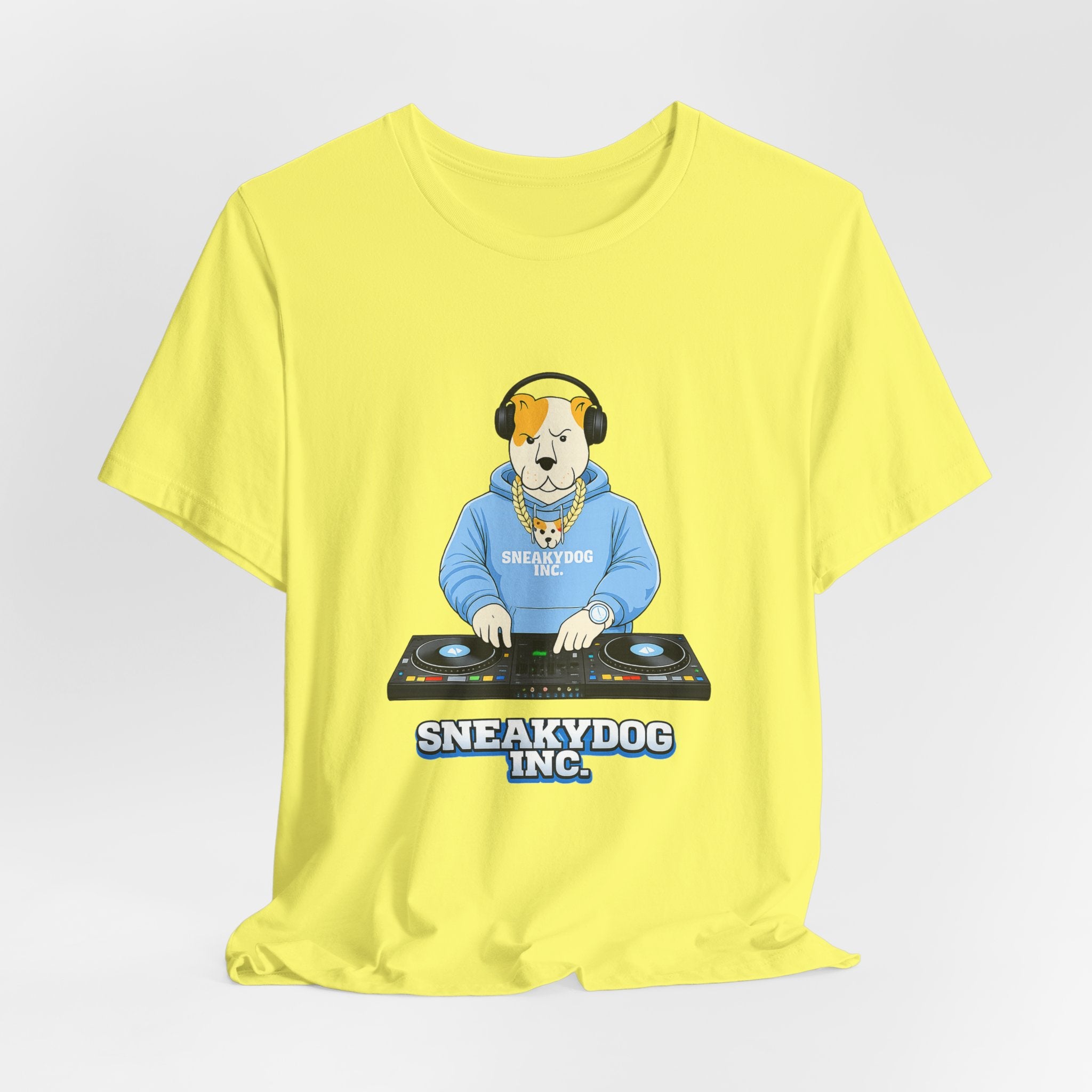 Sneakydog Inc. DJ Graphic — Vintage Short Sleeve T-Shirt