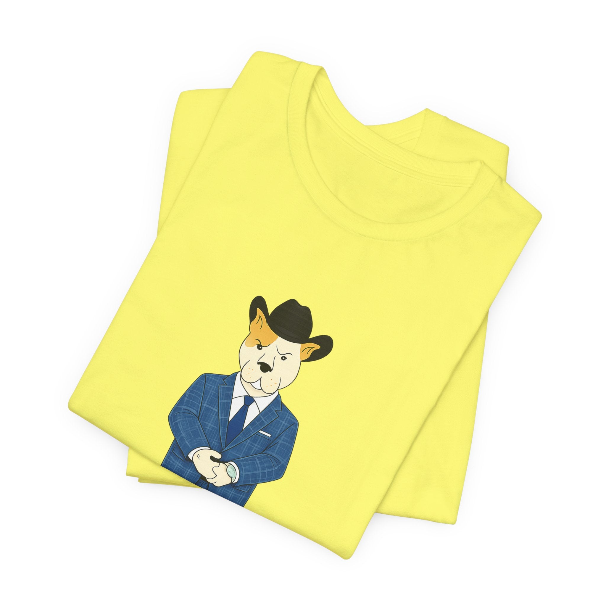 Sneakydog Inc. Cowboy Suit Graphic — Vintage Short Sleeve T-Shirt