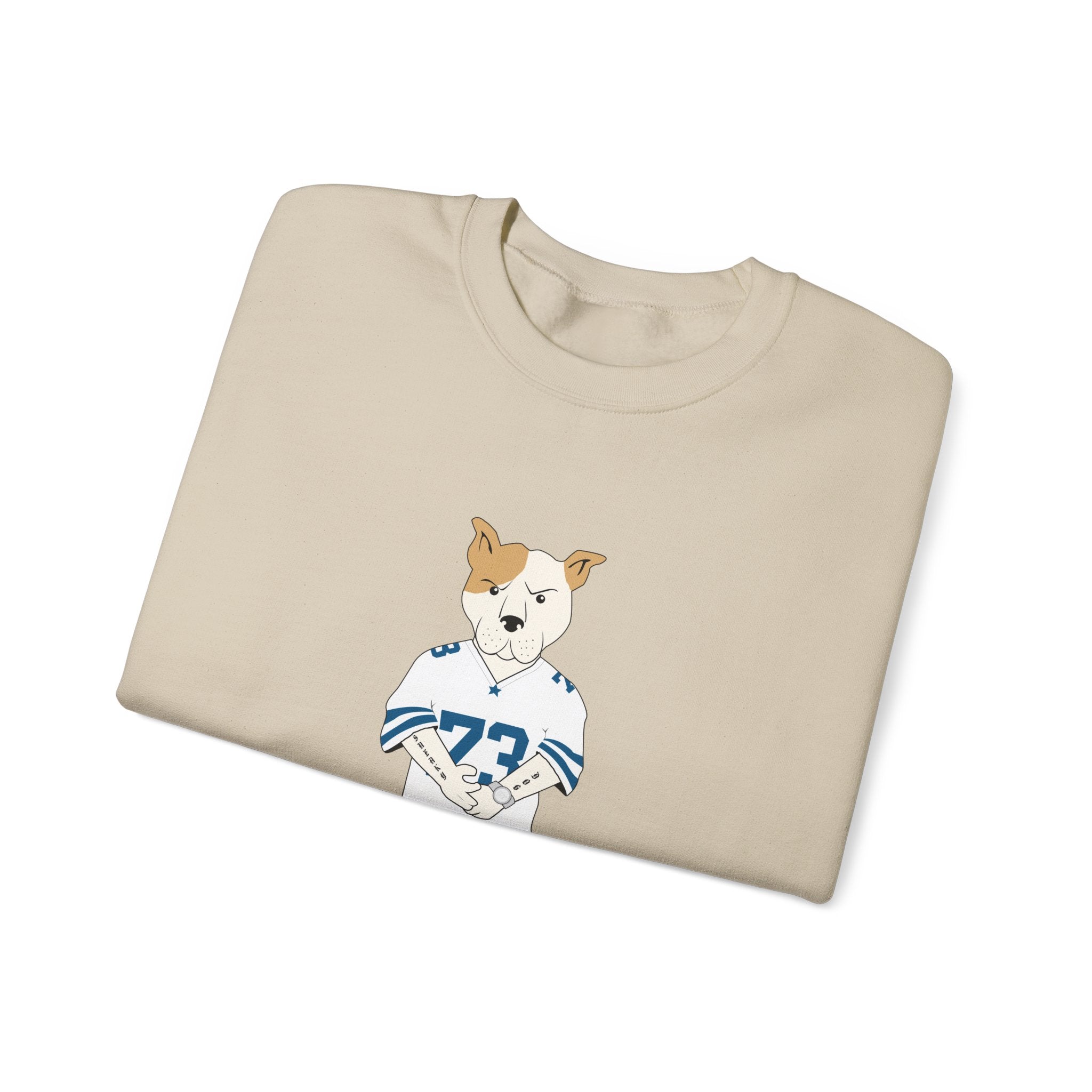 Sneakydog Inc. Football Jersey Crewneck Sweatshirt – Vintage Graphic