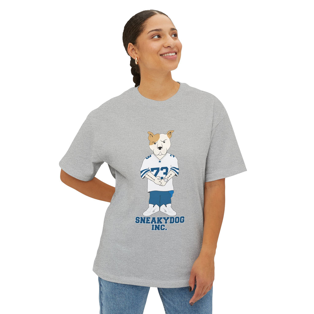 Sneakydog Inc. Football Jersey Graphic — Oversized Boxy Premium T-Shirt