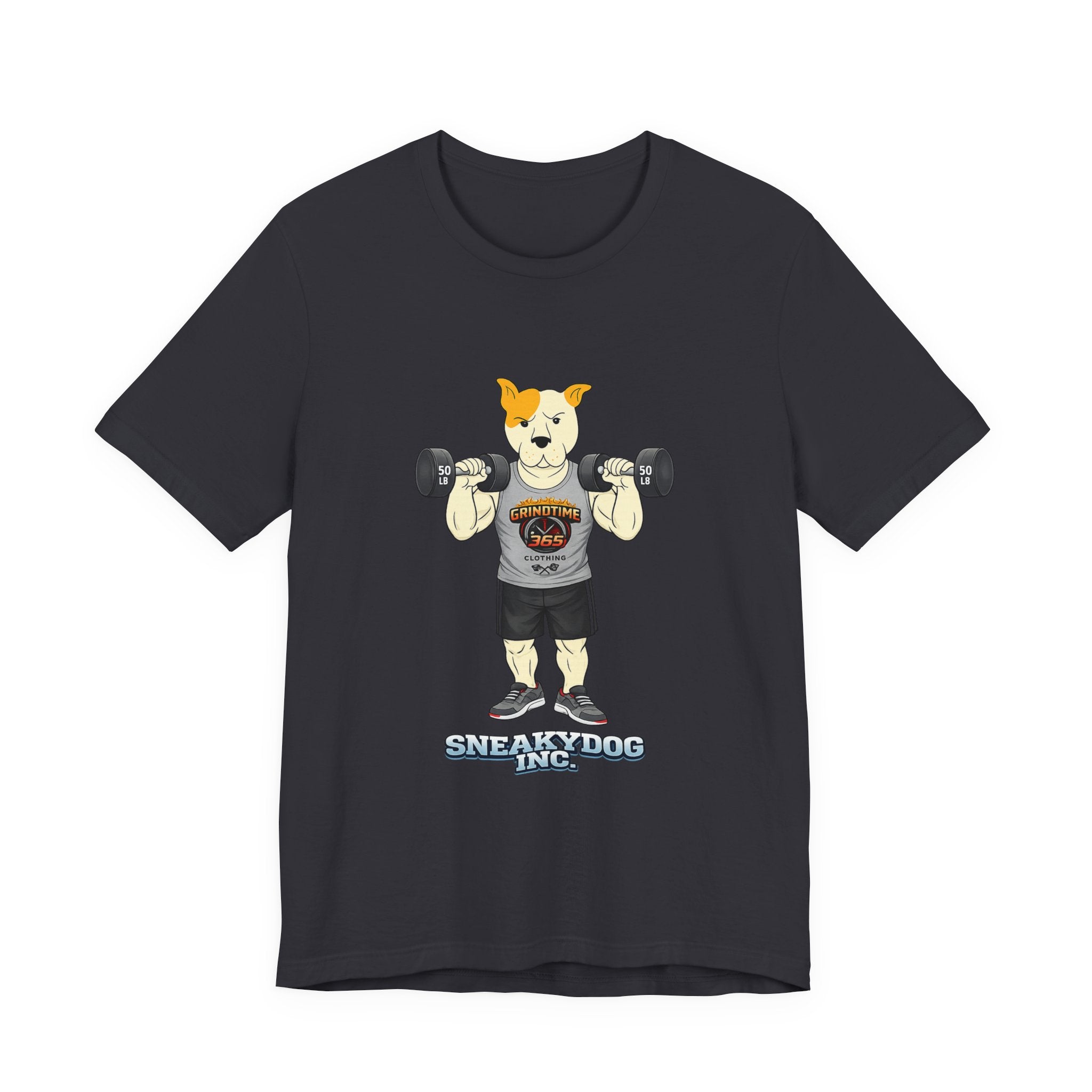 Sneakydog Inc. Workout Grey GT365 Graphic — Vintage Short Sleeve T-Shirt