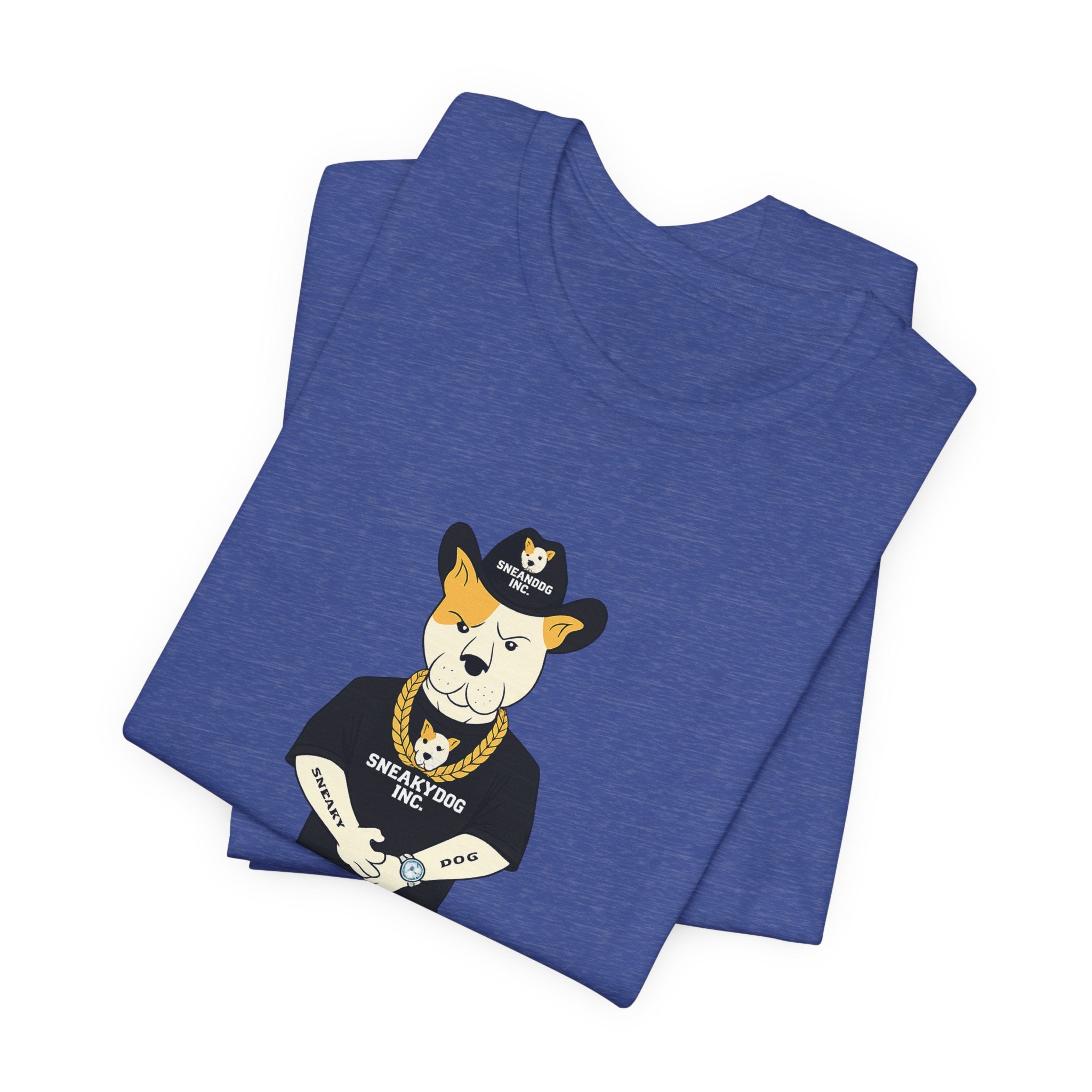 Sneakydog Inc. Cowboy Black Graphic — Vintage Short Sleeve T-Shirt