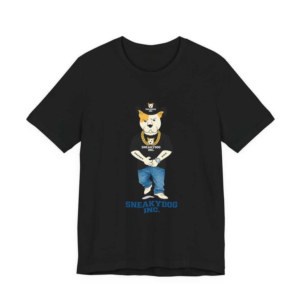Sneakydog Inc. Cowboy Black Graphic — Vintage Short Sleeve T-Shirt
