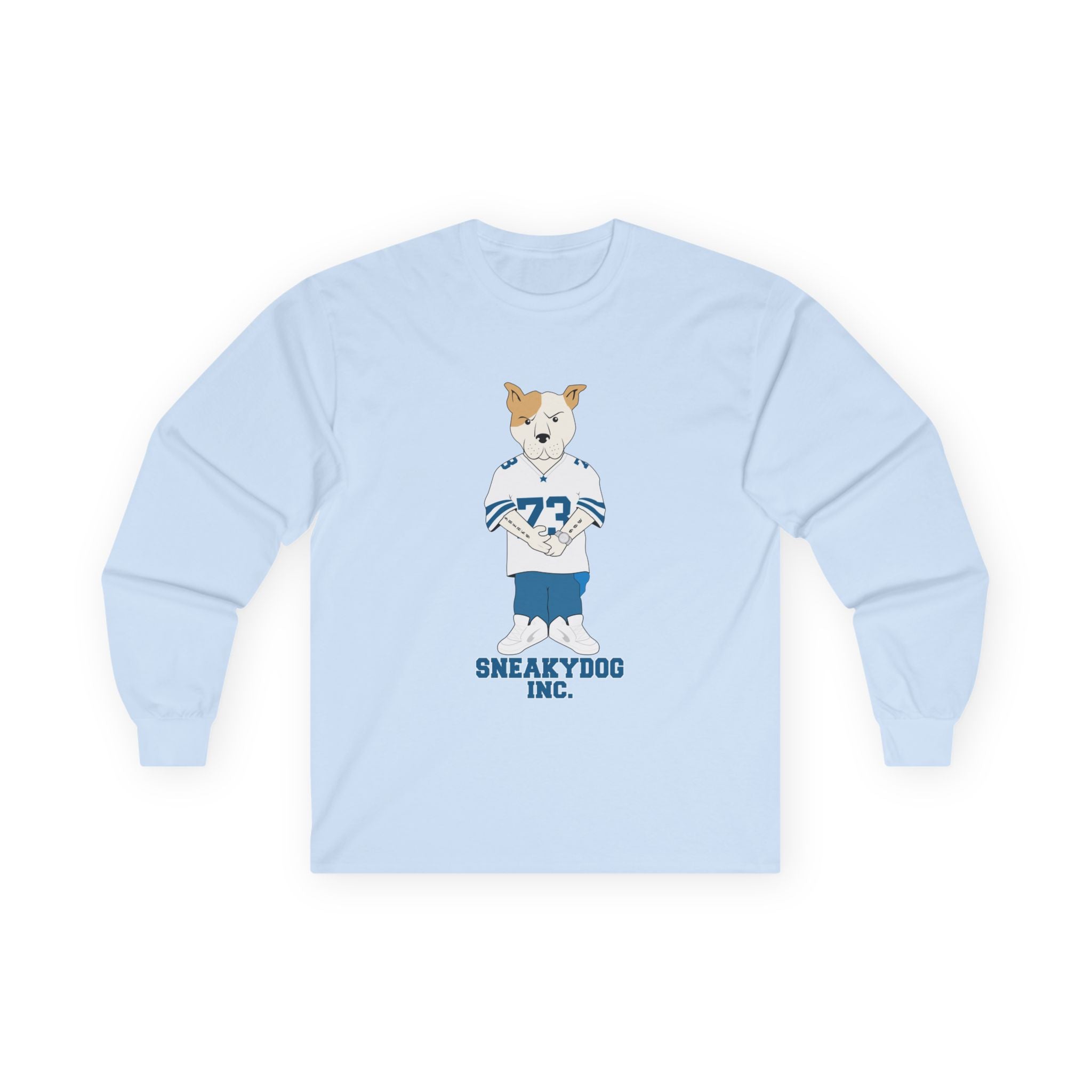 Sneakydog Inc. Football Jersey Graphic - Long Sleeve Tee