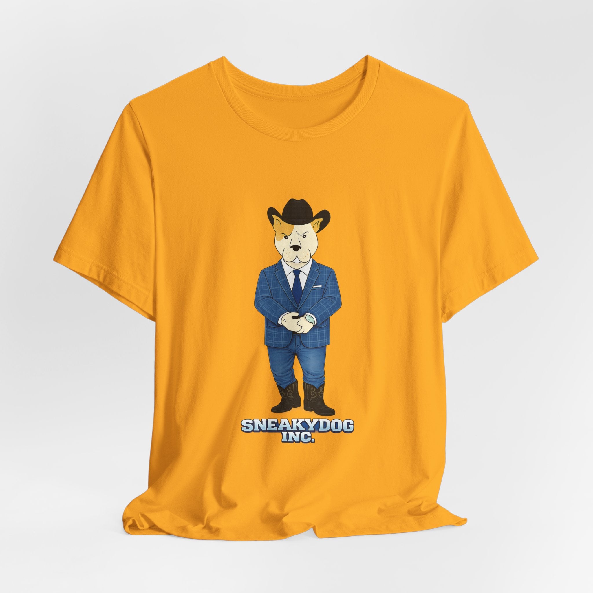 Sneakydog Inc. Cowboy Suit Graphic — Vintage Short Sleeve T-Shirt