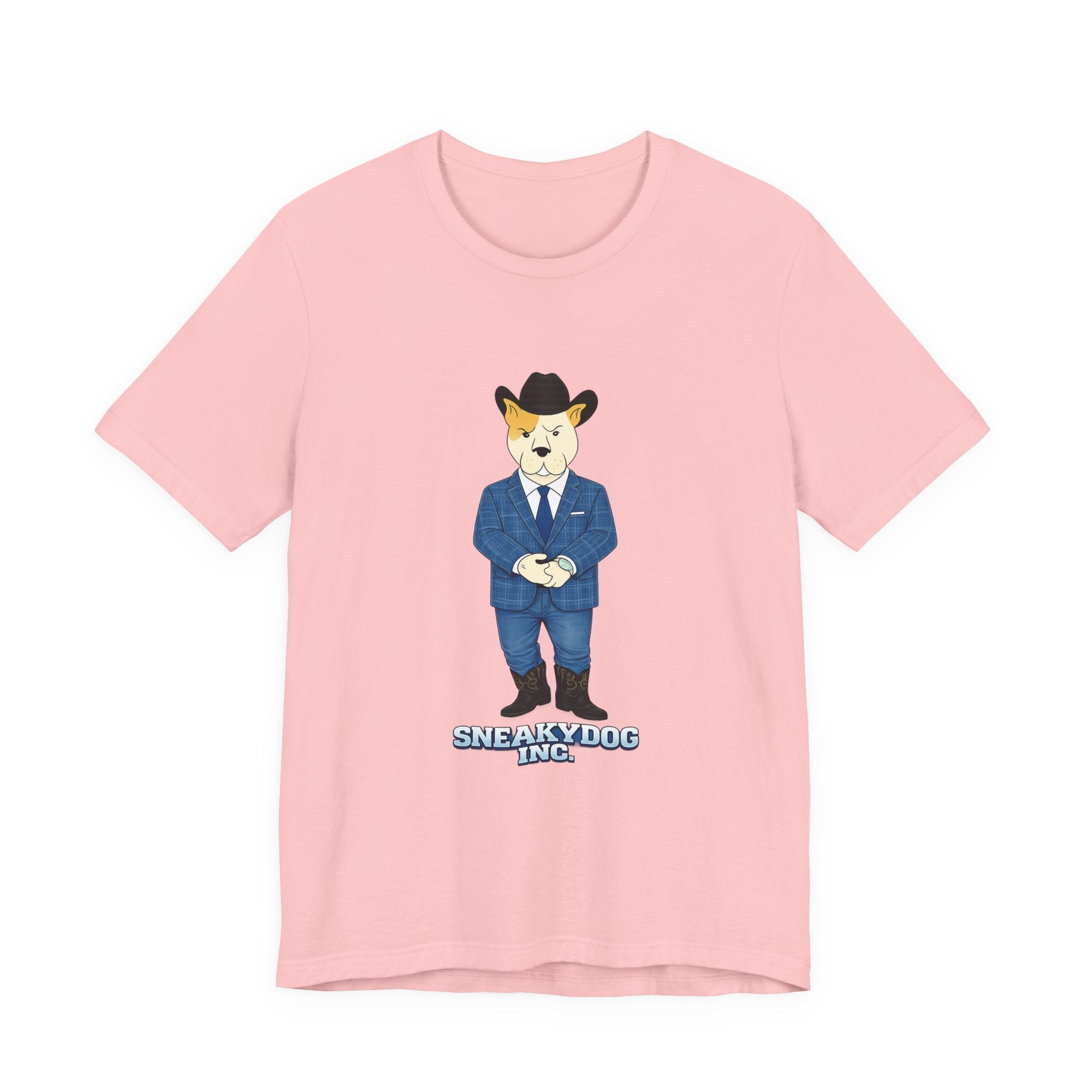 Sneakydog Inc. Cowboy Suit Graphic — Vintage Short Sleeve T-Shirt