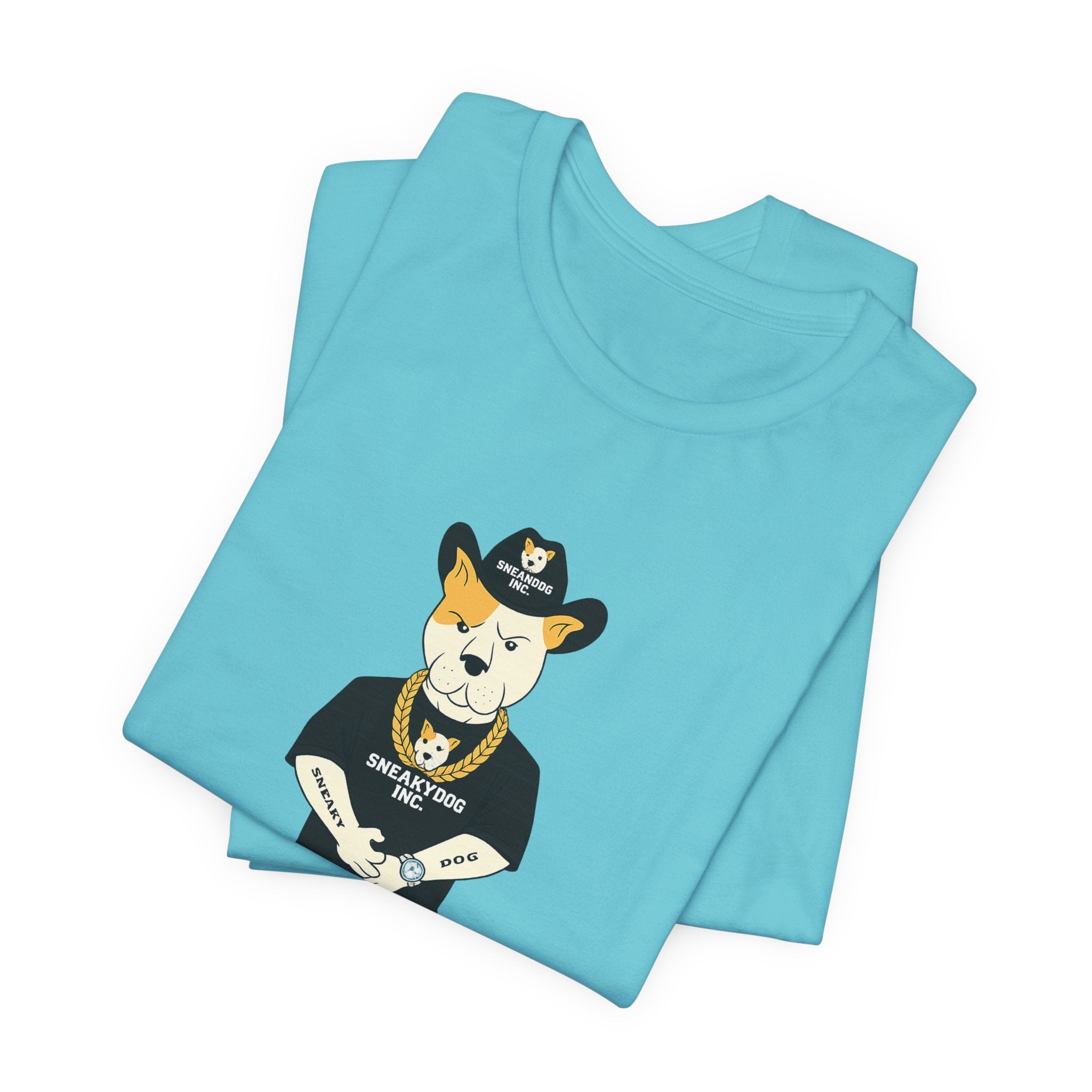 Sneakydog Inc. Cowboy Black Graphic — Vintage Short Sleeve T-Shirt