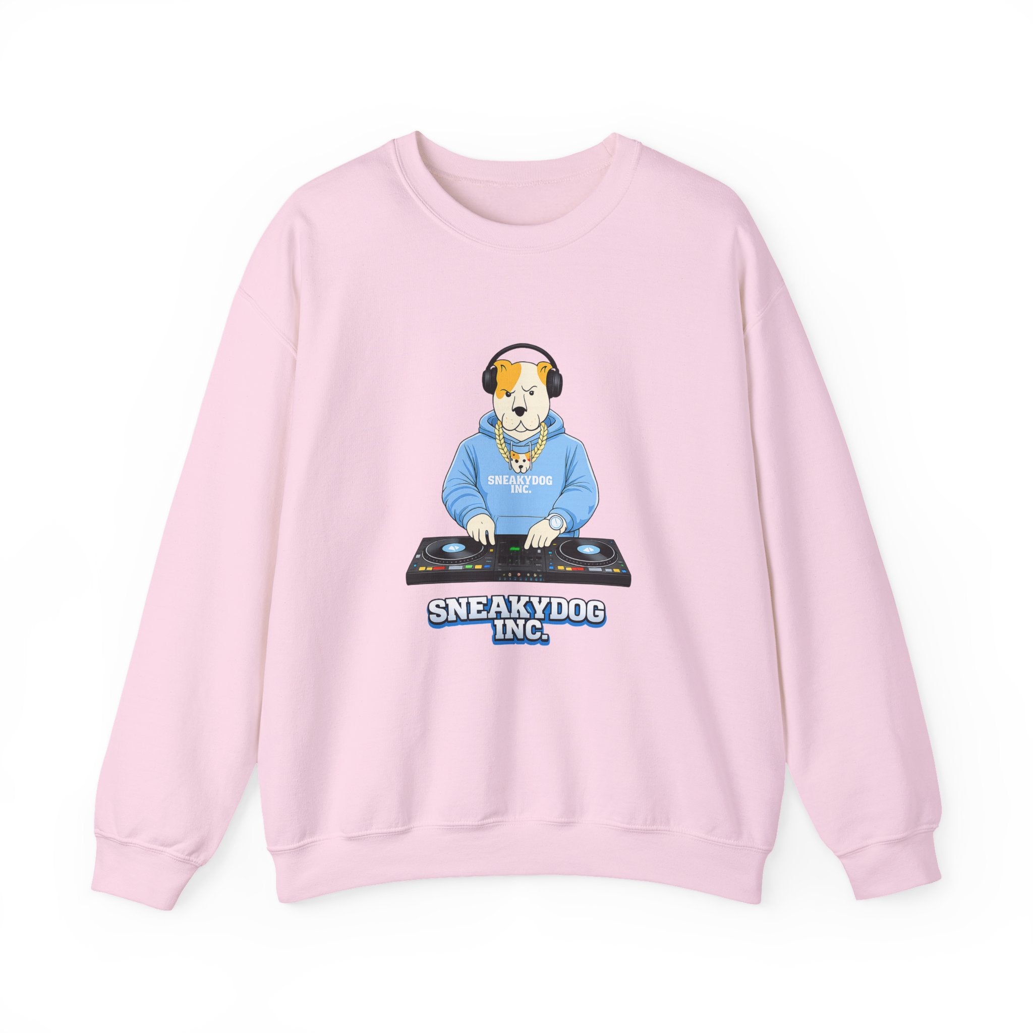 Sneakydog Inc. DJ Graphic Crewneck Sweatshirt – Vintage Graphic