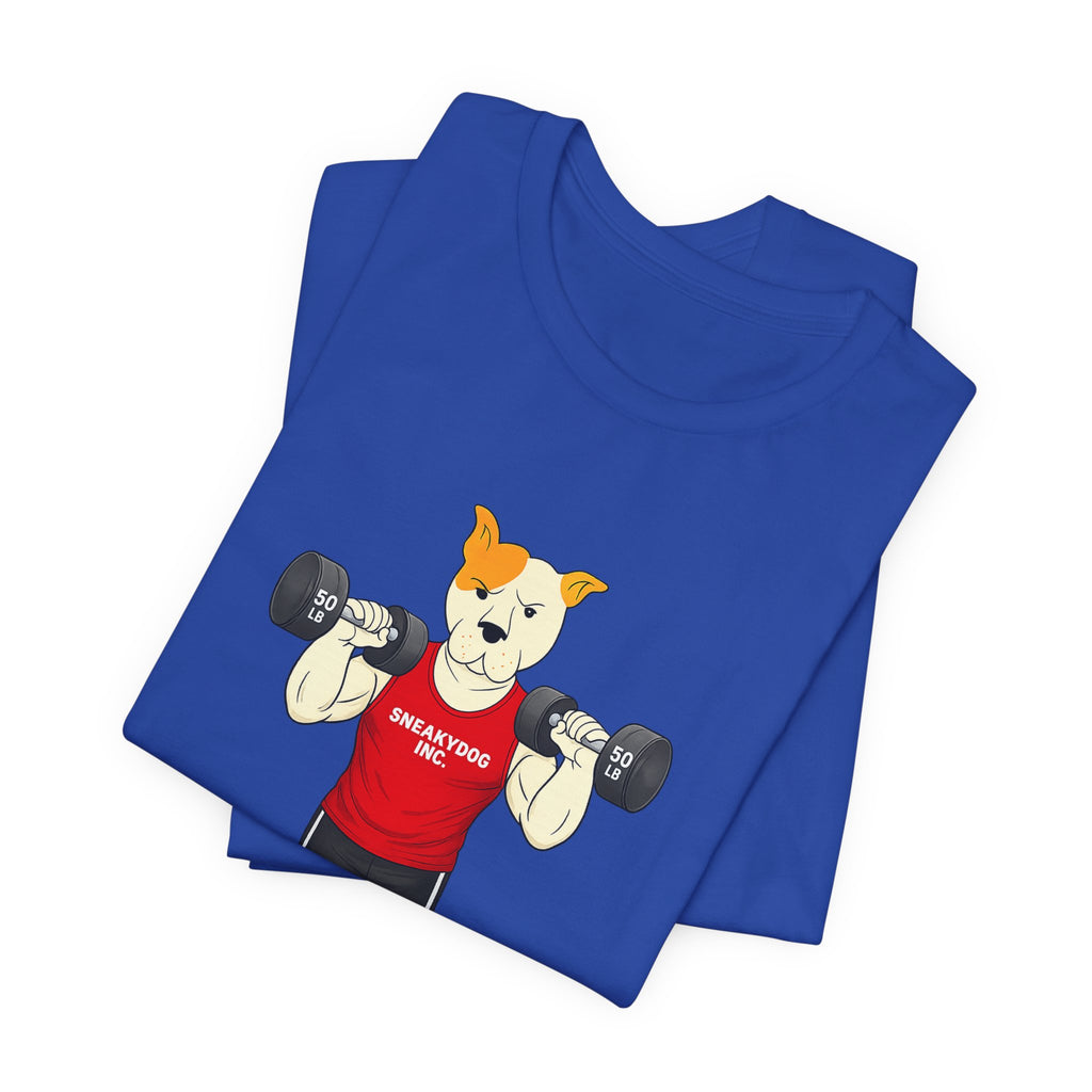 Sneakydog Inc. Workout Red Graphic — Vintage Short Sleeve T-Shirt