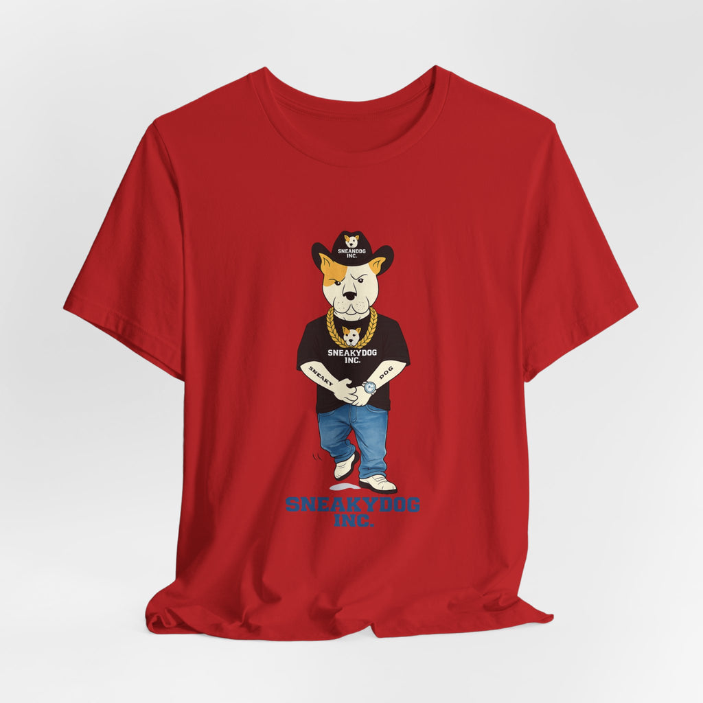 Sneakydog Inc. Cowboy Black Graphic — Vintage Short Sleeve T-Shirt