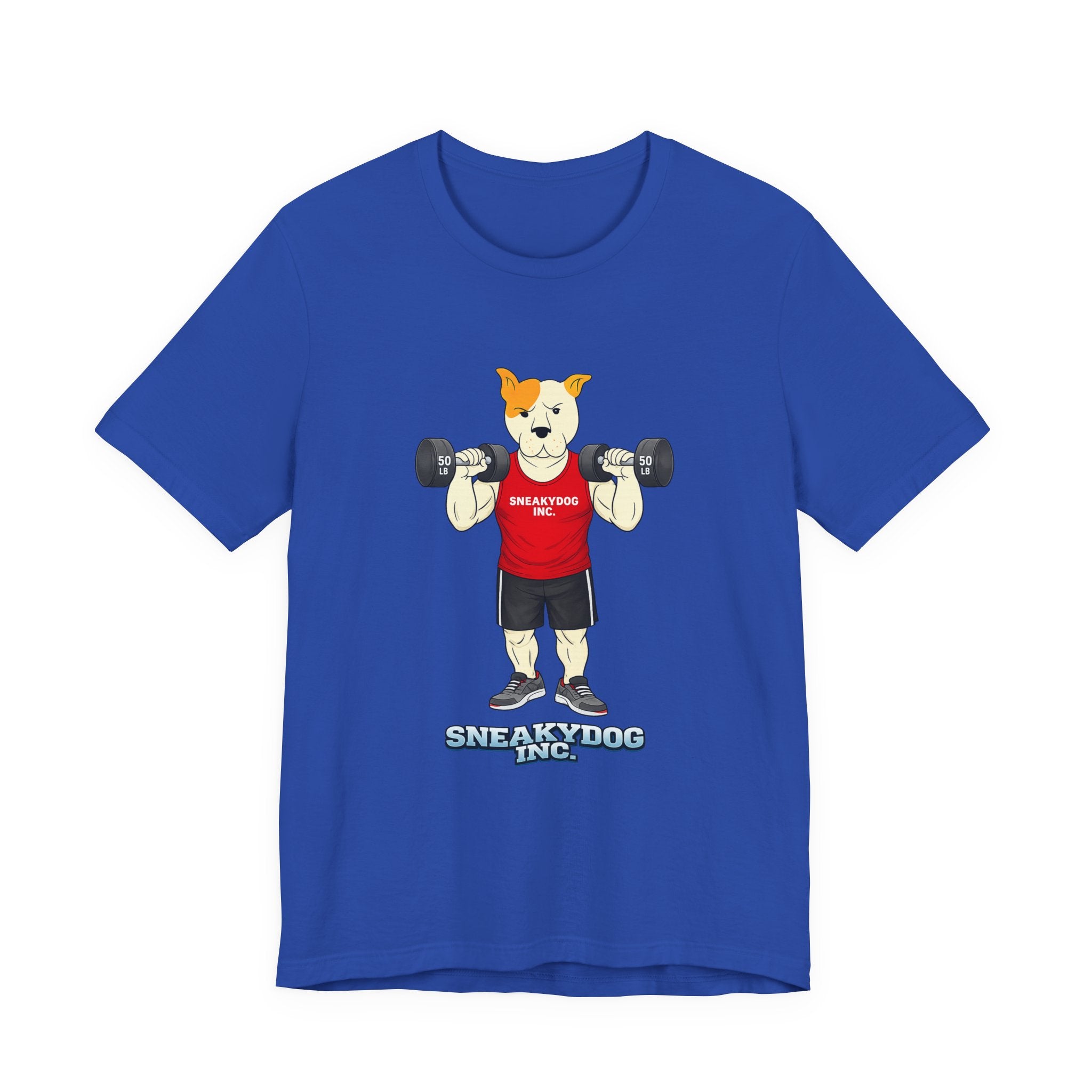 Sneakydog Inc. Workout Red Graphic — Vintage Short Sleeve T-Shirt