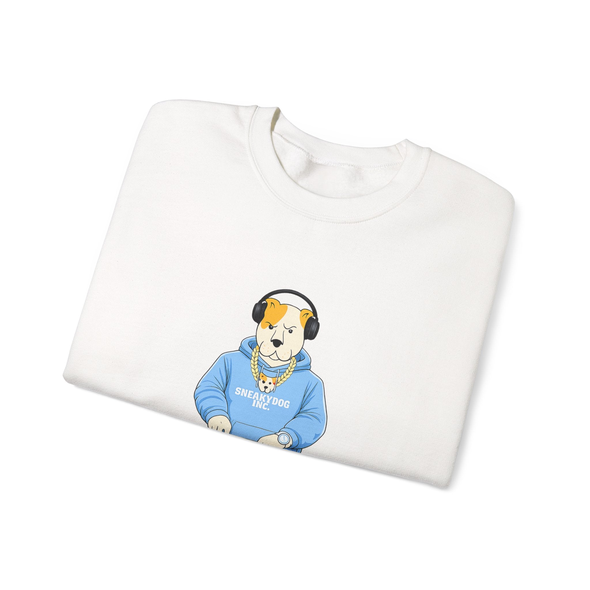 Sneakydog Inc. DJ Graphic Crewneck Sweatshirt – Vintage Graphic