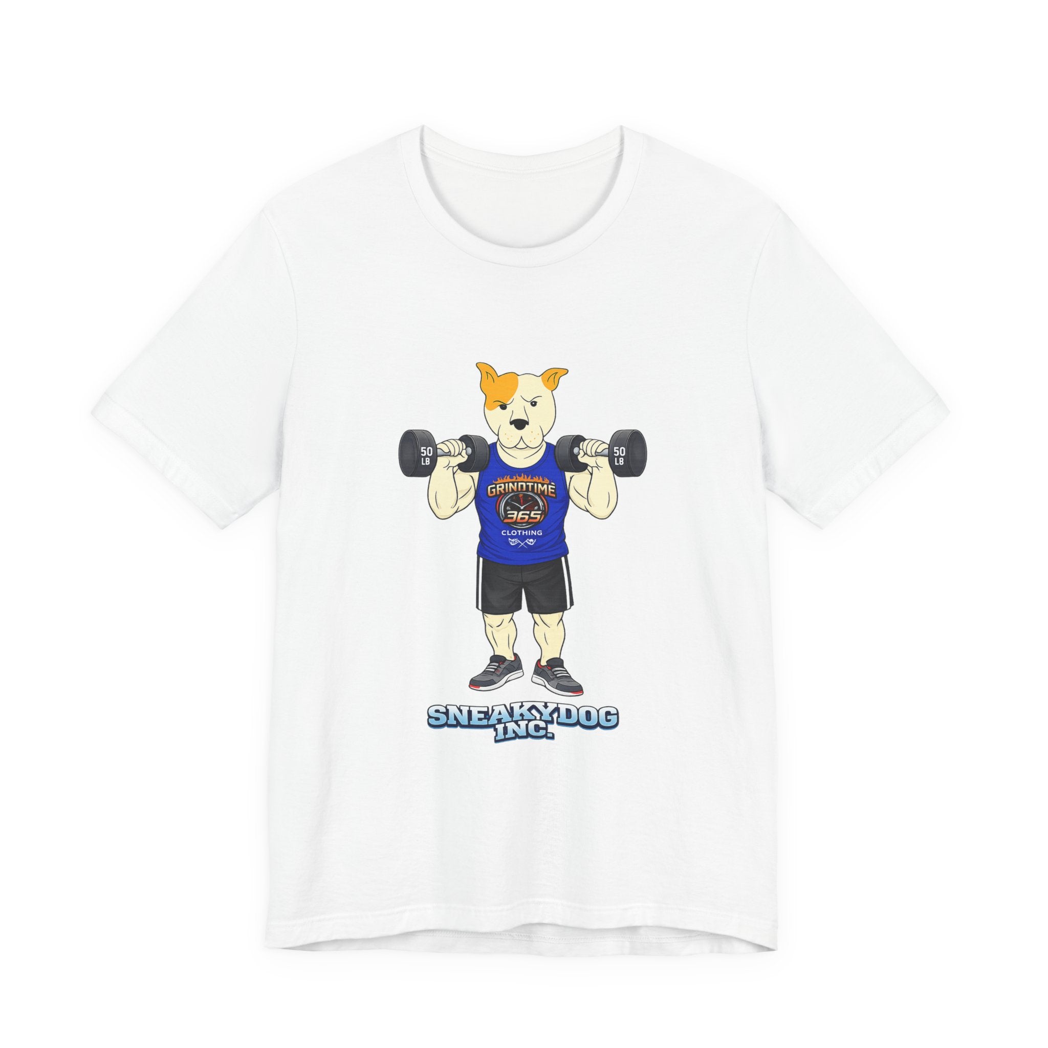 Sneakydog Inc. Workout Blue GT365 Graphic — Vintage Short Sleeve T-Shirt