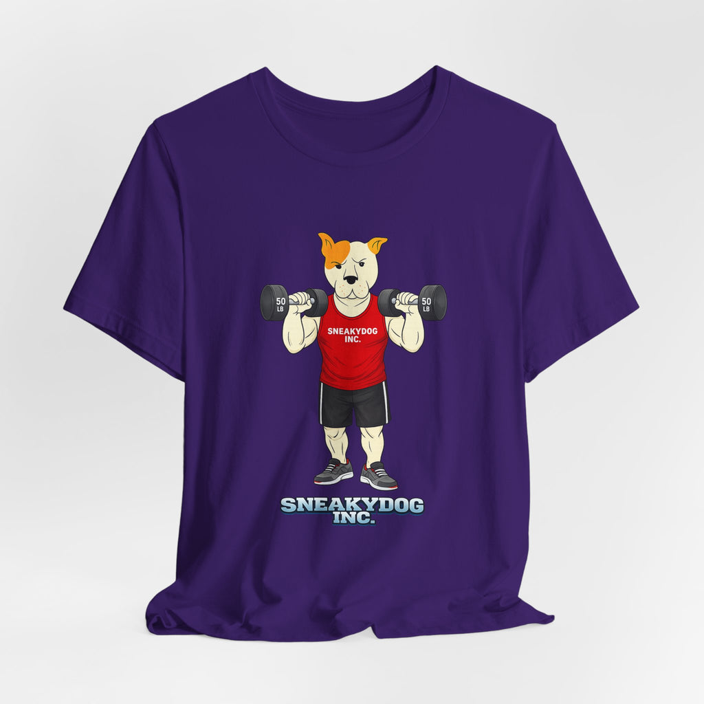 Sneakydog Inc. Workout Red Graphic — Vintage Short Sleeve T-Shirt