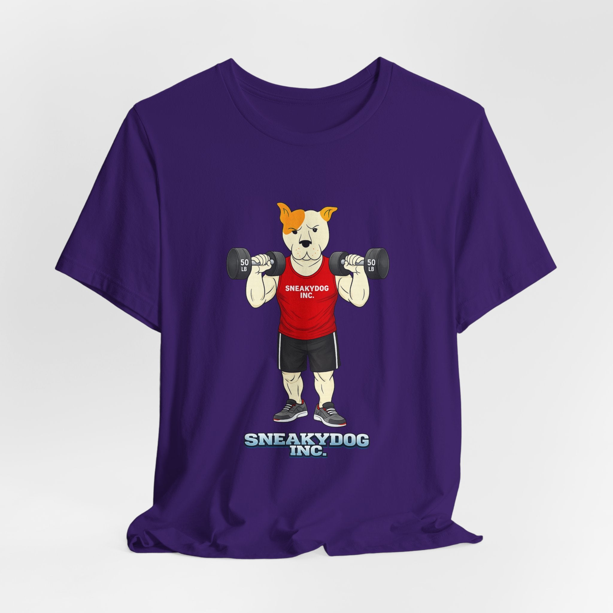 Sneakydog Inc. Workout Red Graphic — Vintage Short Sleeve T-Shirt
