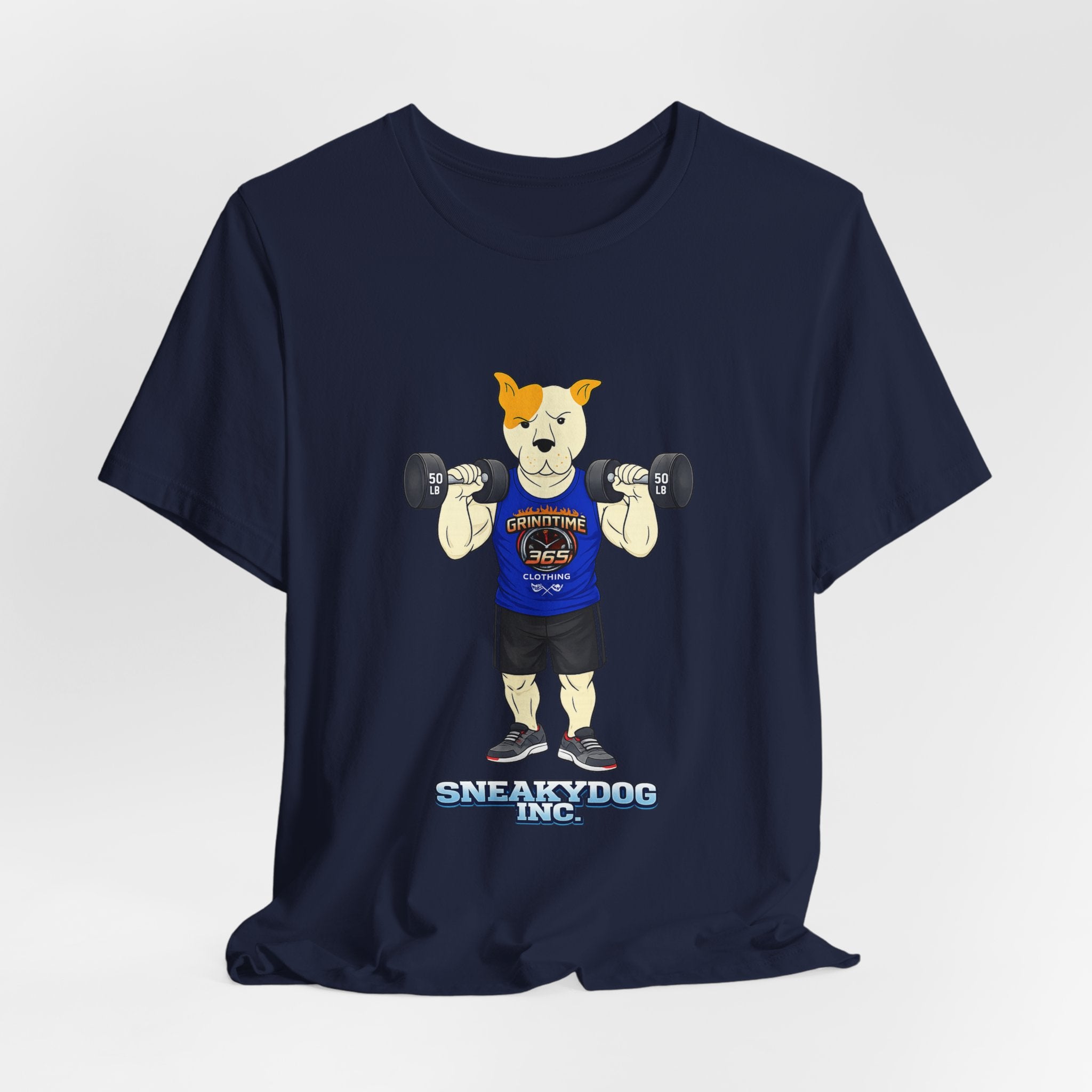 Sneakydog Inc. Workout Blue GT365 Graphic — Vintage Short Sleeve T-Shirt