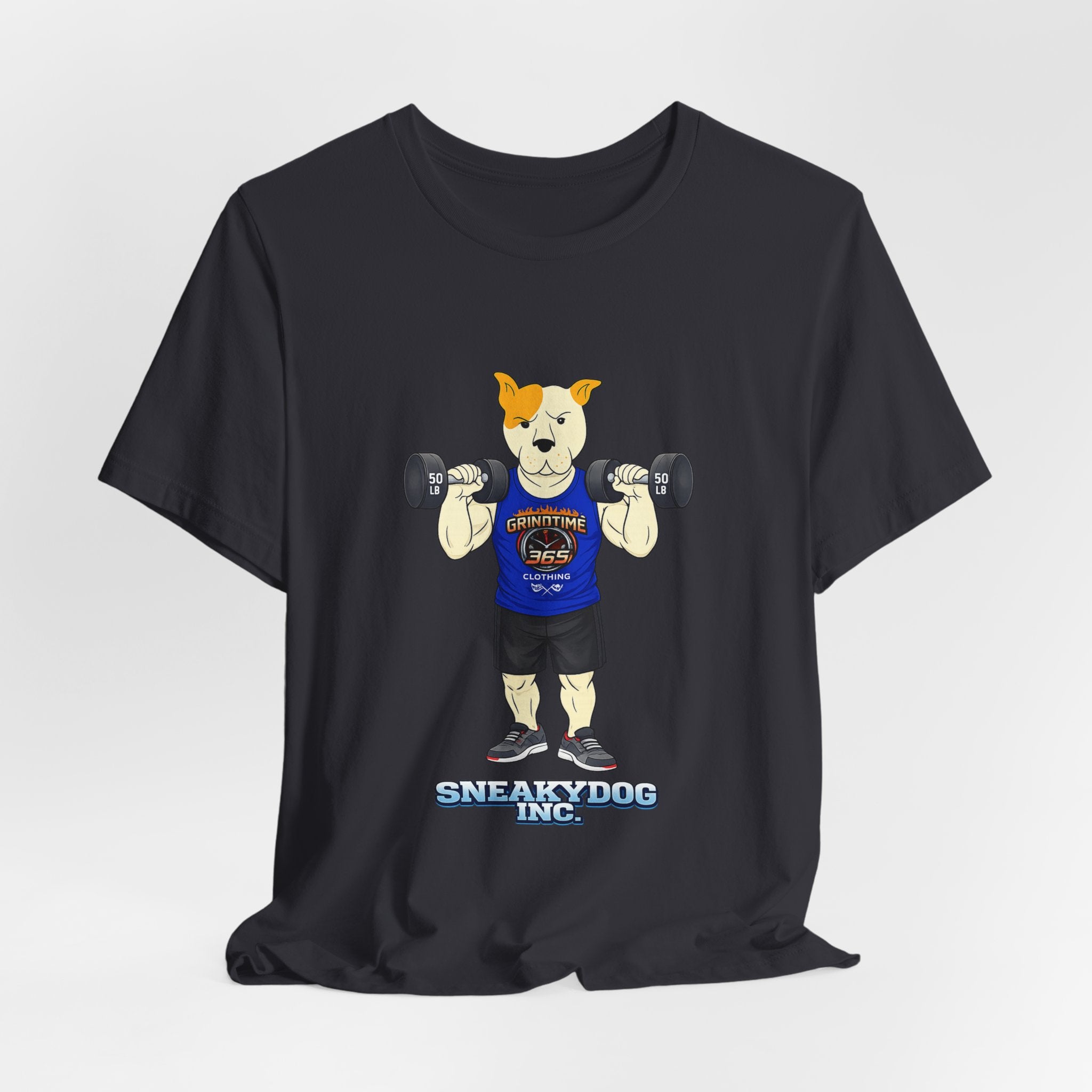 Sneakydog Inc. Workout Blue GT365 Graphic — Vintage Short Sleeve T-Shirt