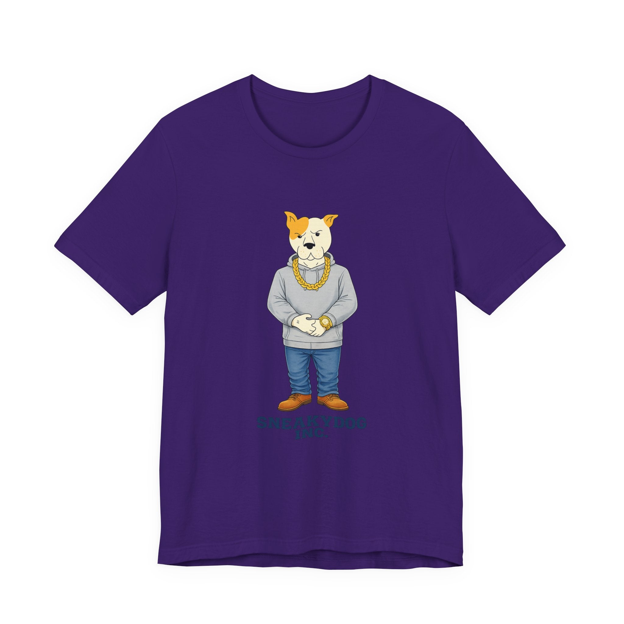 Sneakydog Inc. Grey Hoodie — Vintage Short Sleeve T-Shirt