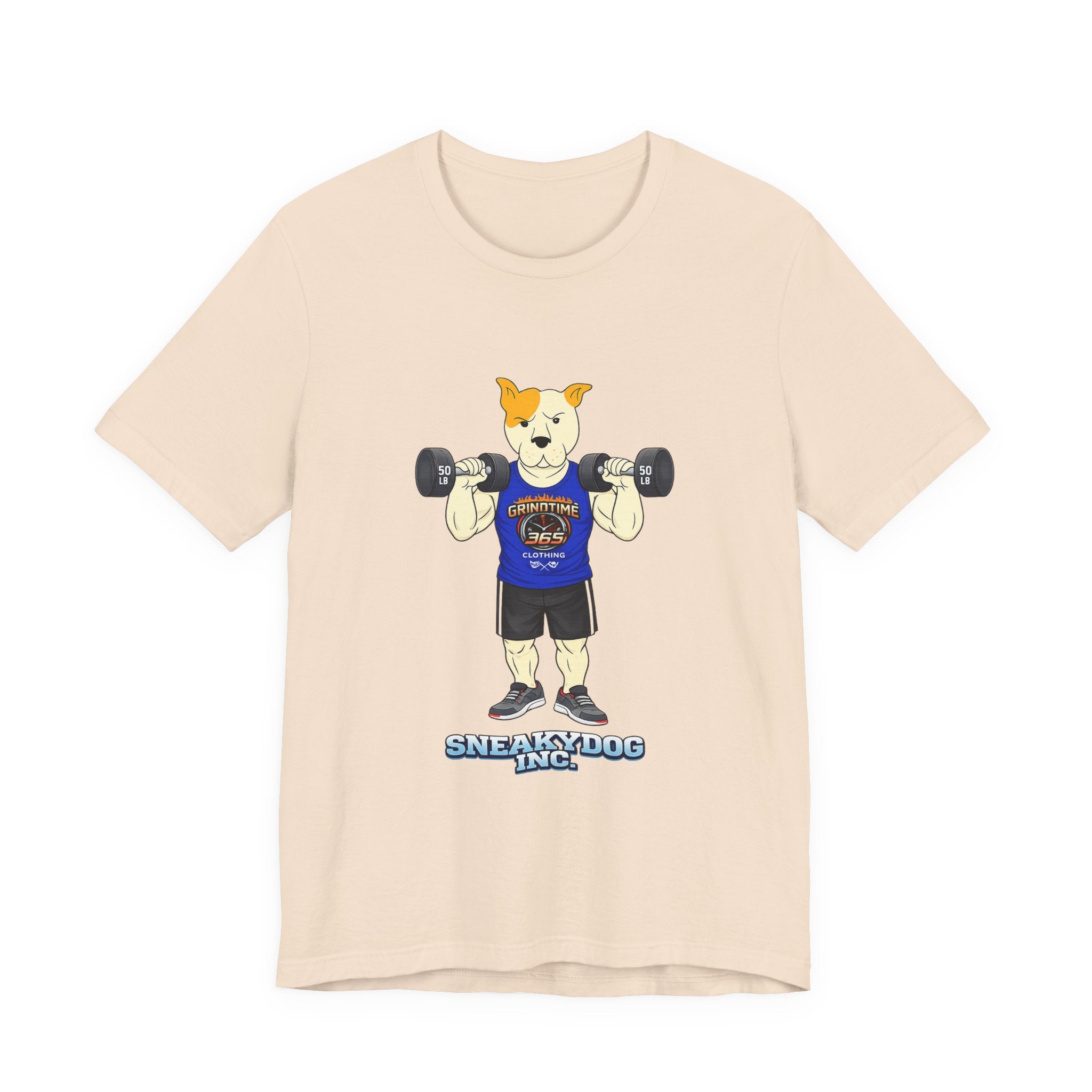 Sneakydog Inc. Workout Blue GT365 Graphic — Vintage Short Sleeve T-Shirt