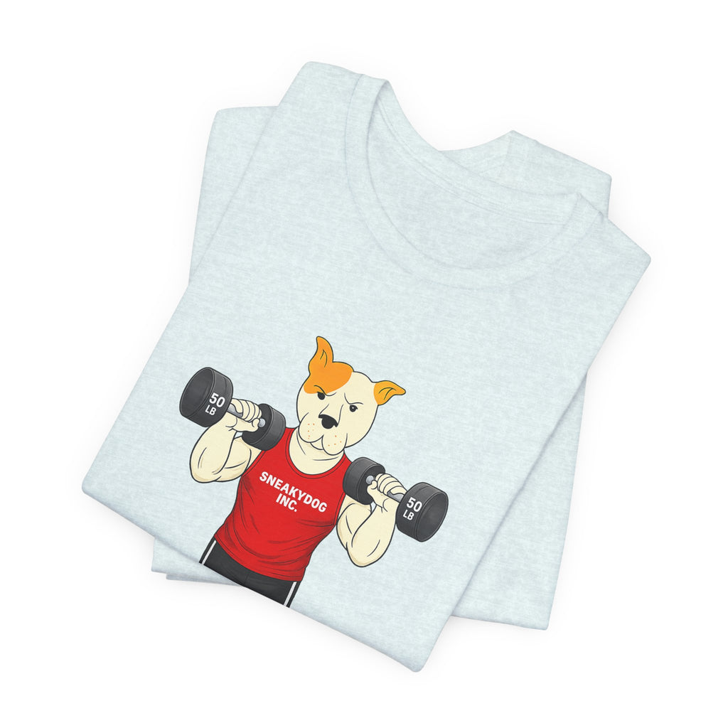 Sneakydog Inc. Workout Red Graphic — Vintage Short Sleeve T-Shirt