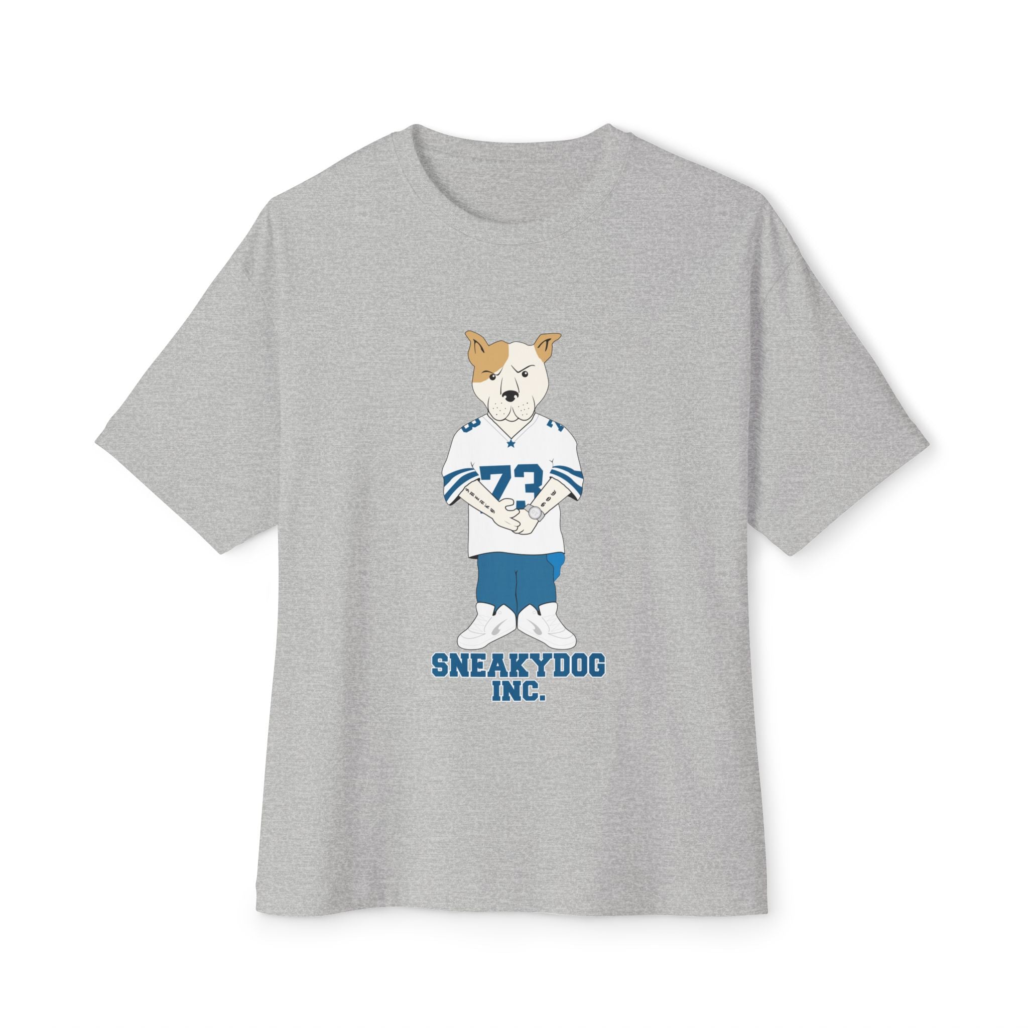 Sneakydog Inc. Football Jersey Graphic — Oversized Boxy Premium T-Shirt