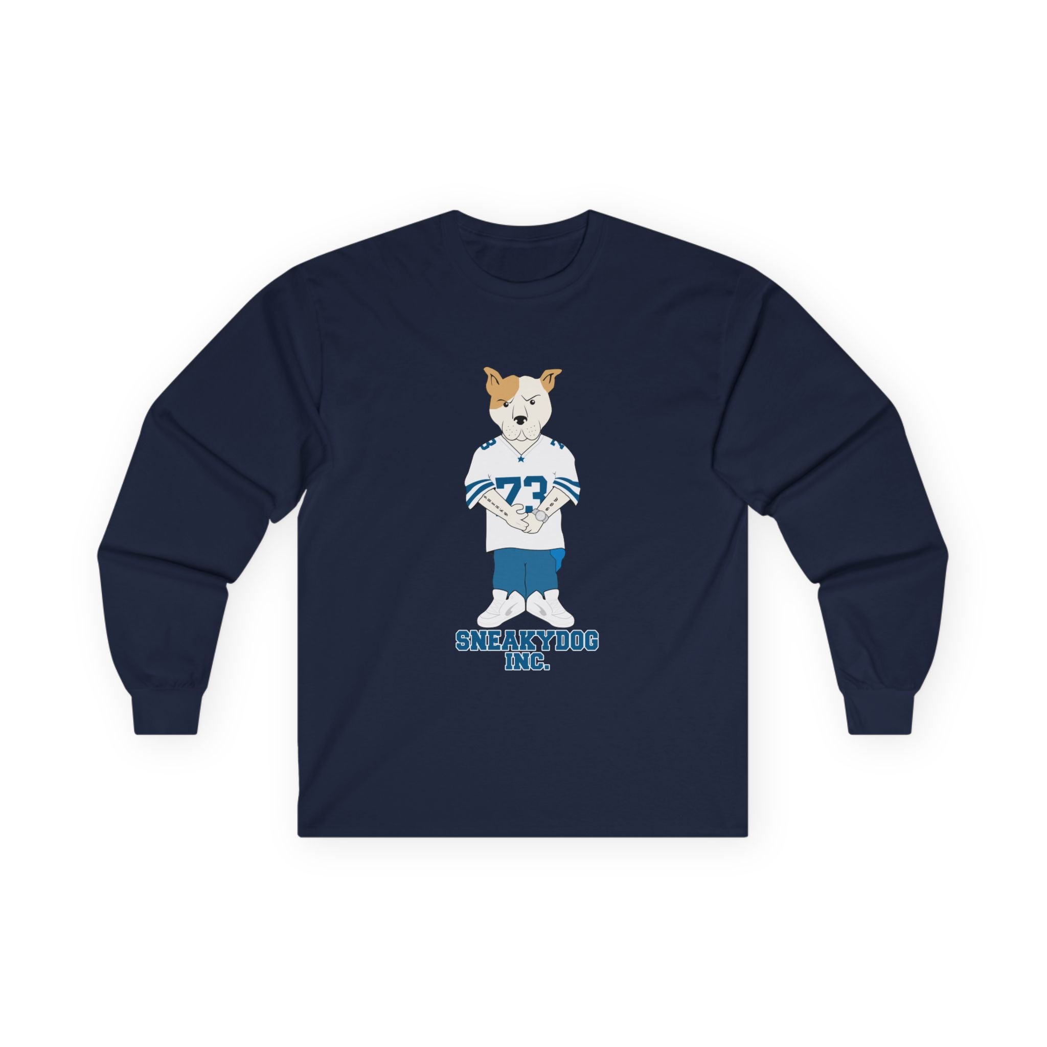 Sneakydog Inc. Football Jersey Graphic - Long Sleeve Tee