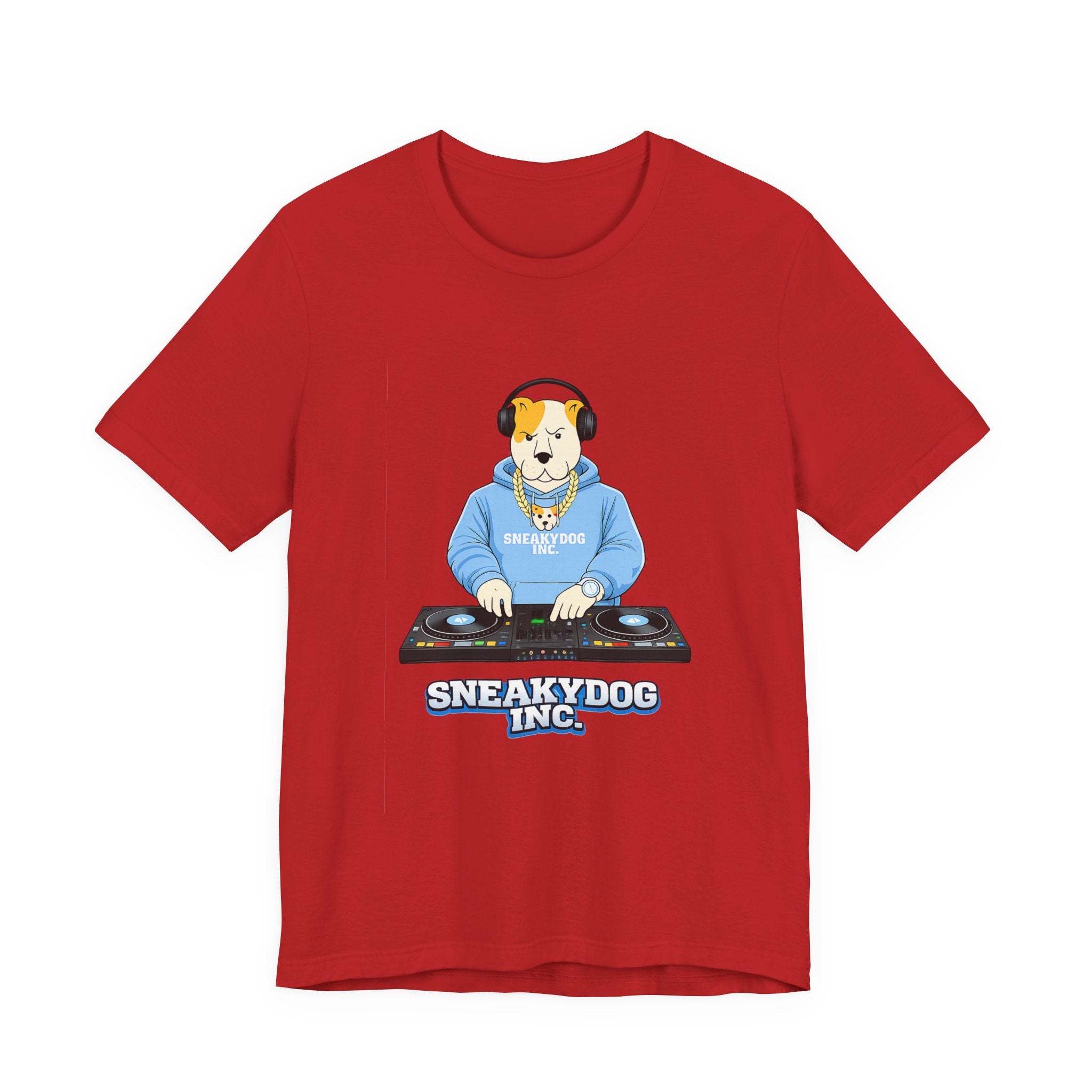Sneakydog Inc. DJ Graphic — Vintage Short Sleeve T-Shirt