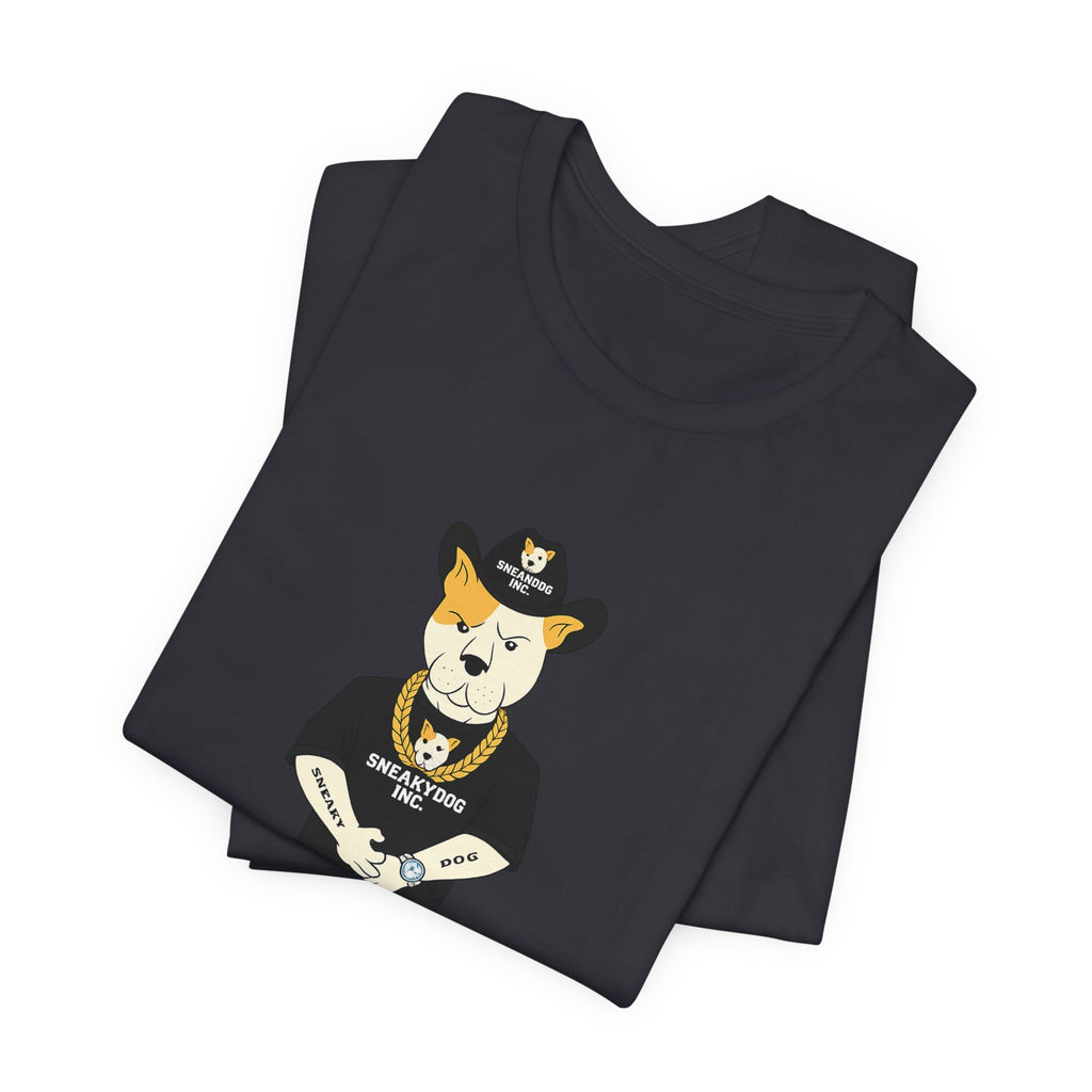 Sneakydog Inc. Cowboy Black Graphic — Vintage Short Sleeve T-Shirt