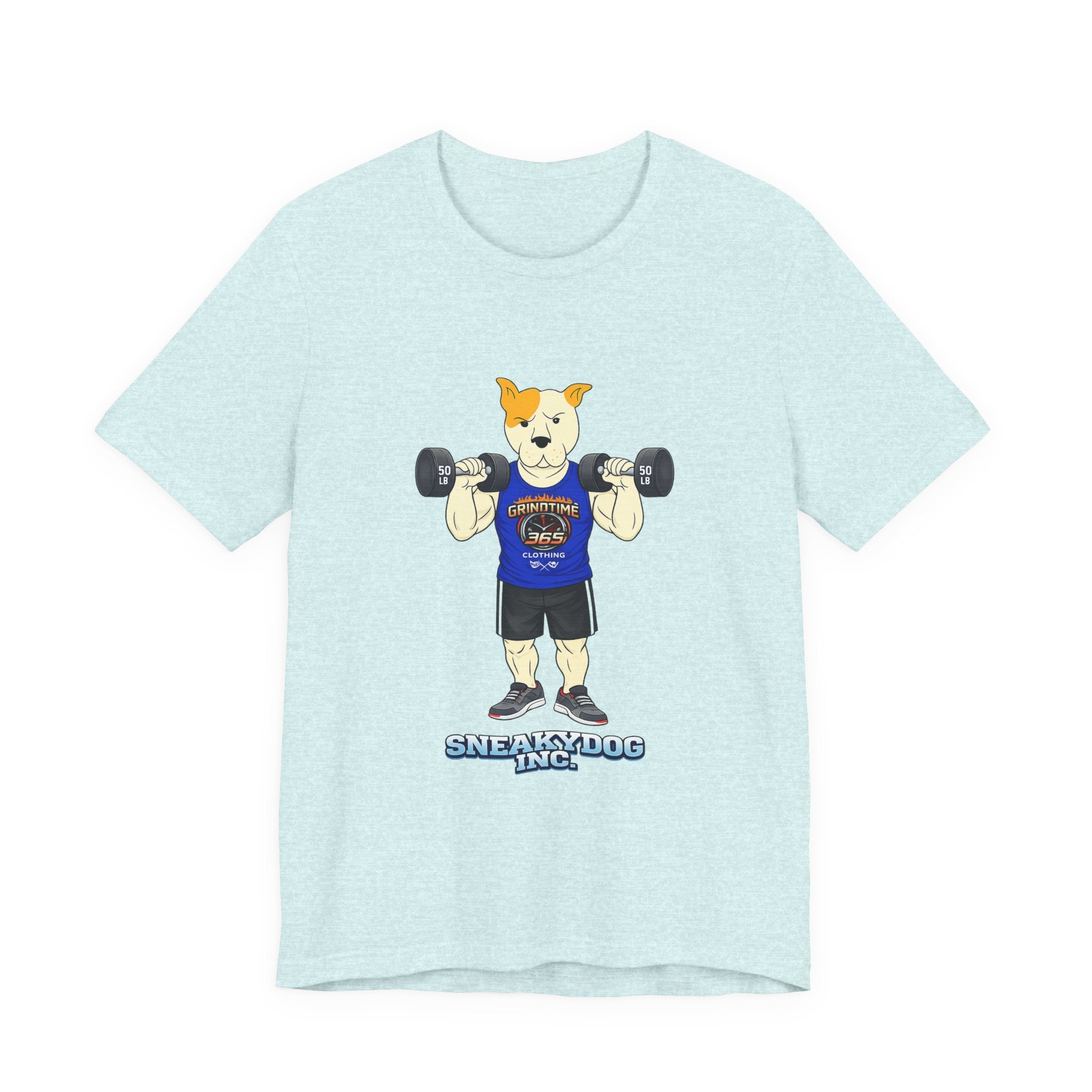 Sneakydog Inc. Workout Blue GT365 Graphic — Vintage Short Sleeve T-Shirt