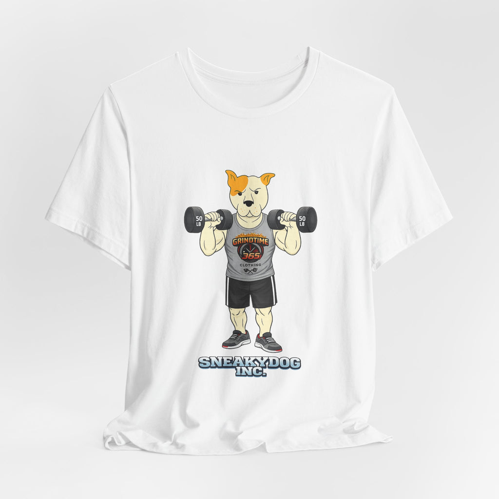 Sneakydog Inc. Workout Grey GT365 Graphic — Vintage Short Sleeve T-Shirt