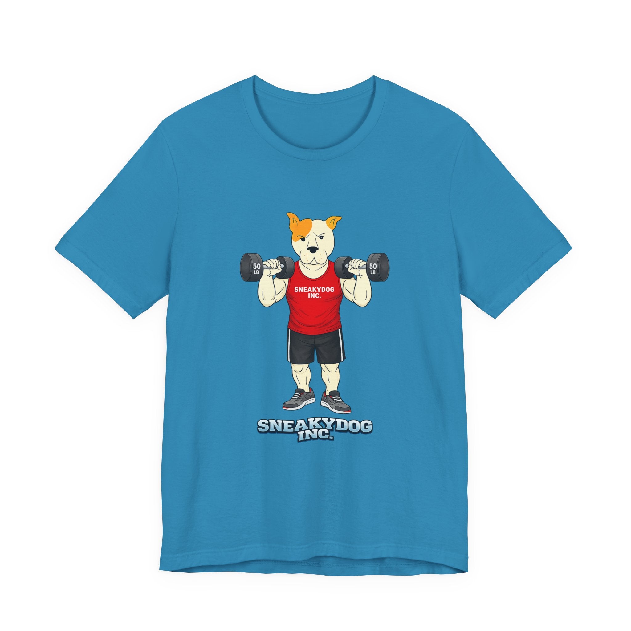 Sneakydog Inc. Workout Red Graphic — Vintage Short Sleeve T-Shirt